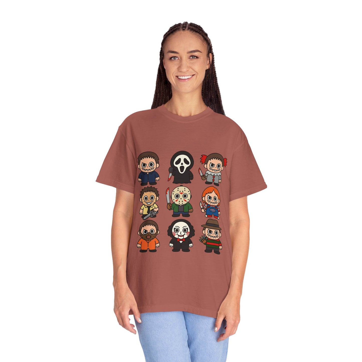 Pop Culture Horror Character T-Shirt, Unisex Tee, Halloween Tee, Horror Movie Merch, Funny Graphic Shirt, Gift for Horror Fans