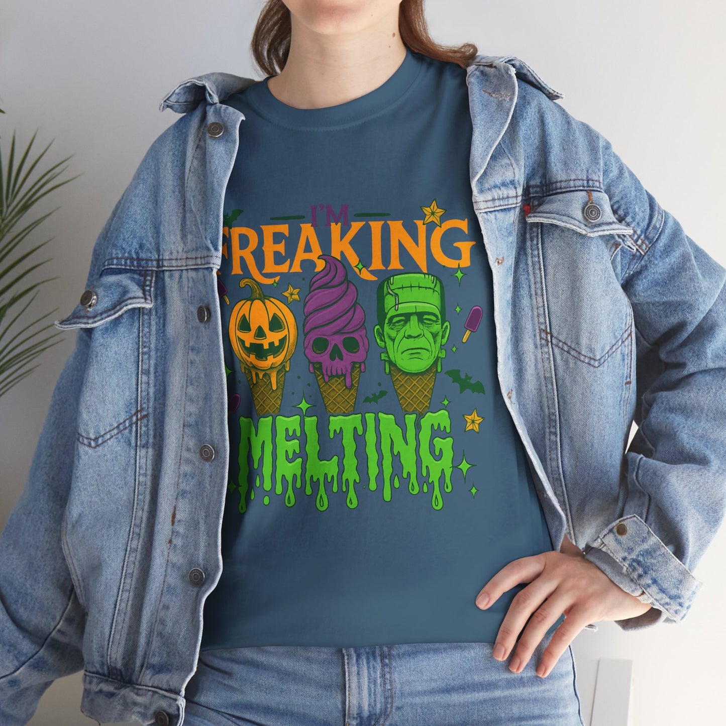 Halloween Unisex Heavy Cotton Tee, Fun Fall Shirt, Halloween Costume Top, Spooky Party Tee, Trick or Treat Apparel
