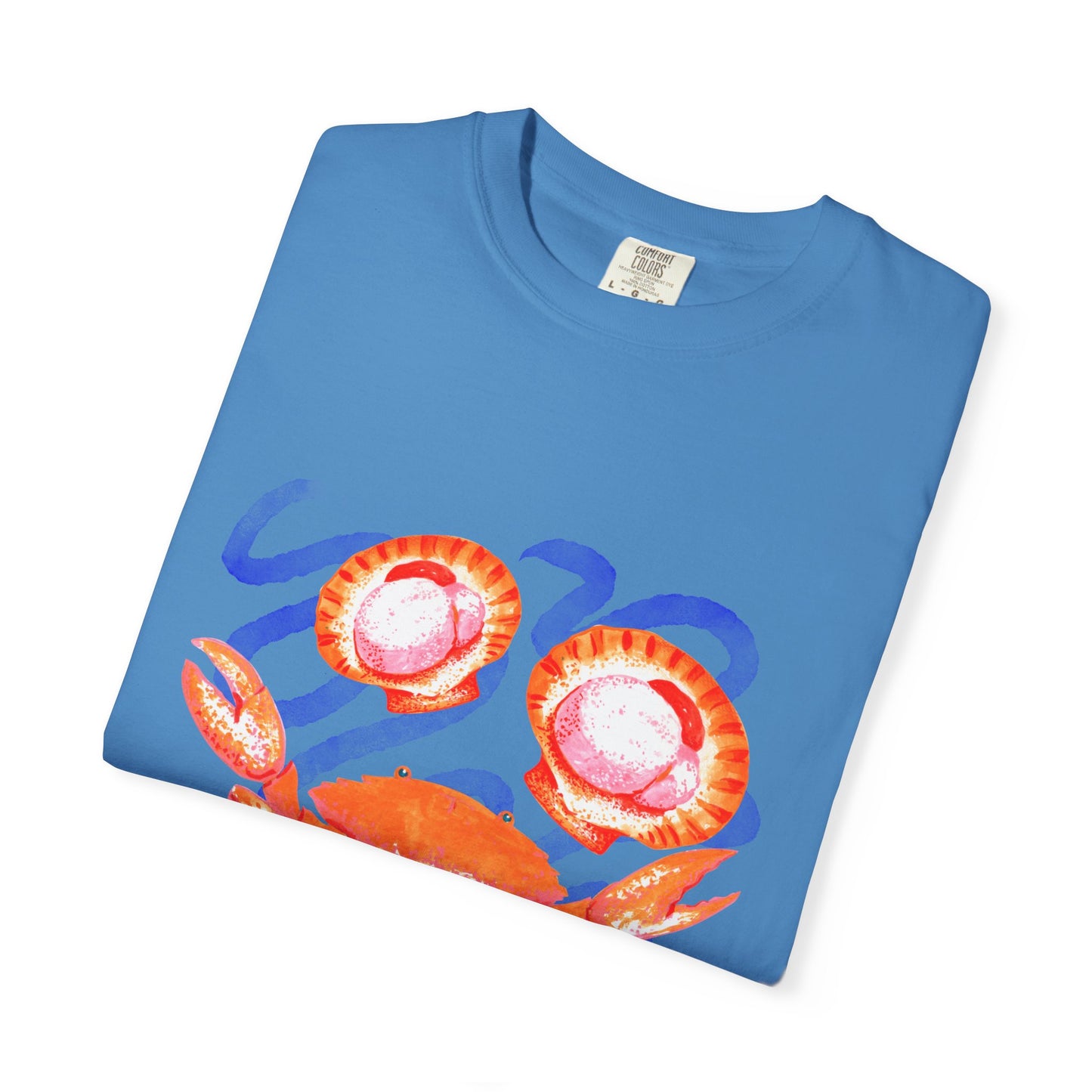 Retro Seafood Graphic T-Shirt - Fresh Catch Comfort Colors Tee