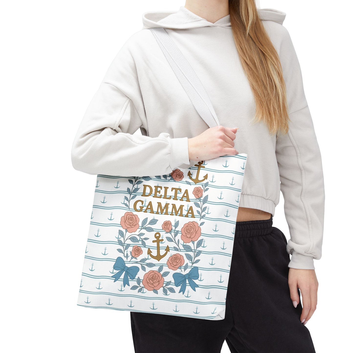 Floral Tote Bag - Delta Gamma Sisterhood Gift