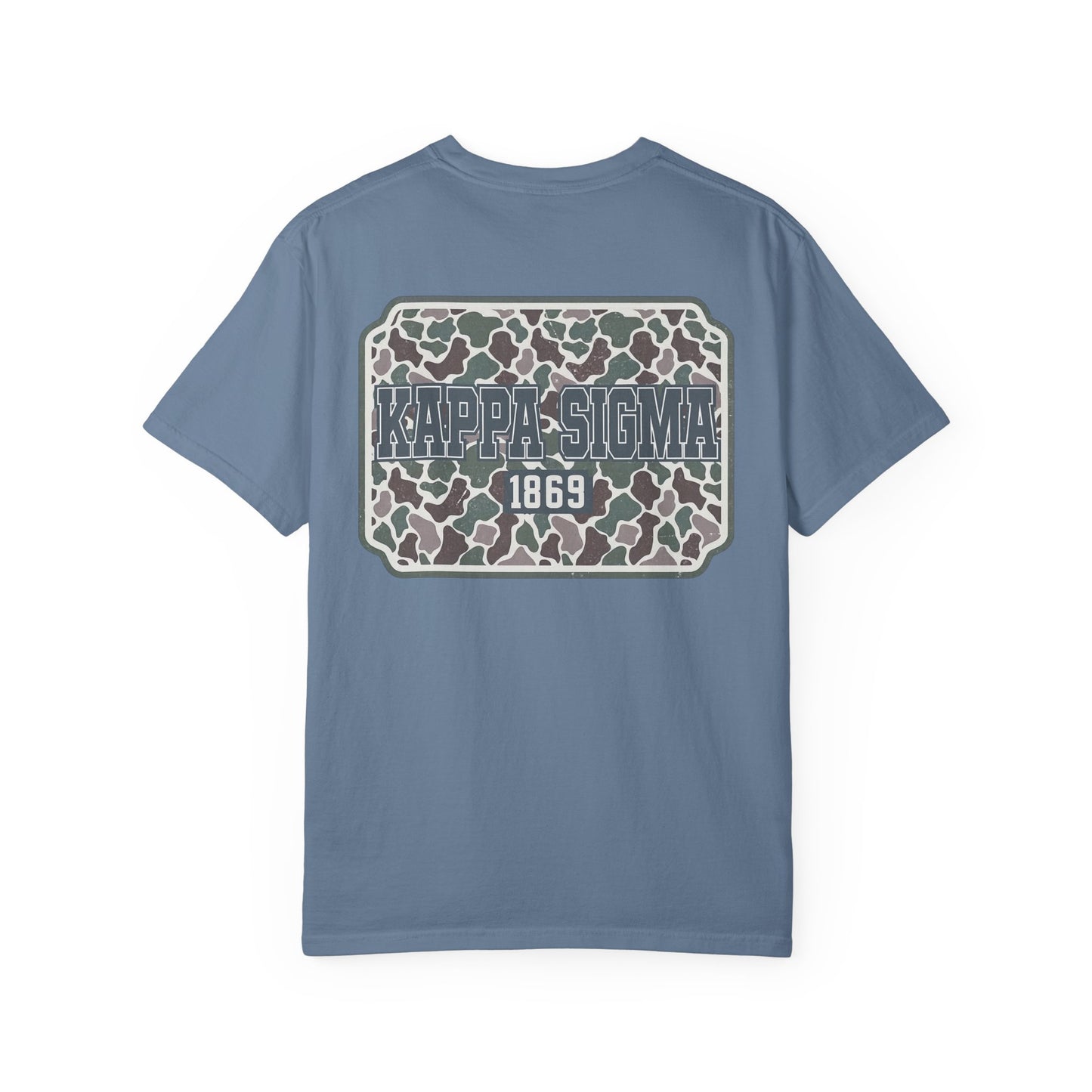 Kappa Sigma Garment-Dyed Unisex T-Shirt, Casual Wear, Greek Life Apparel, College Student Gift, Comfy Streetwear
