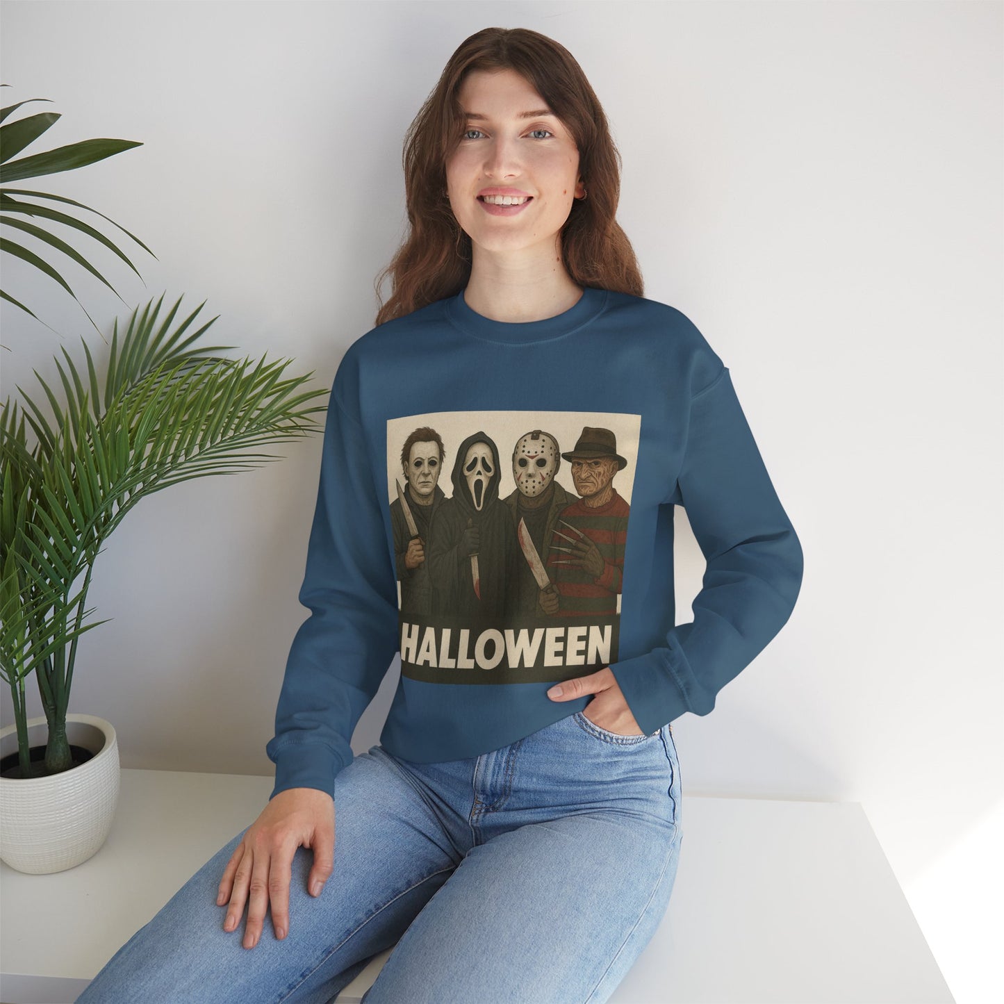 Spooky Movie Crewneck Sweatshirt - Halloween Horror Apparel