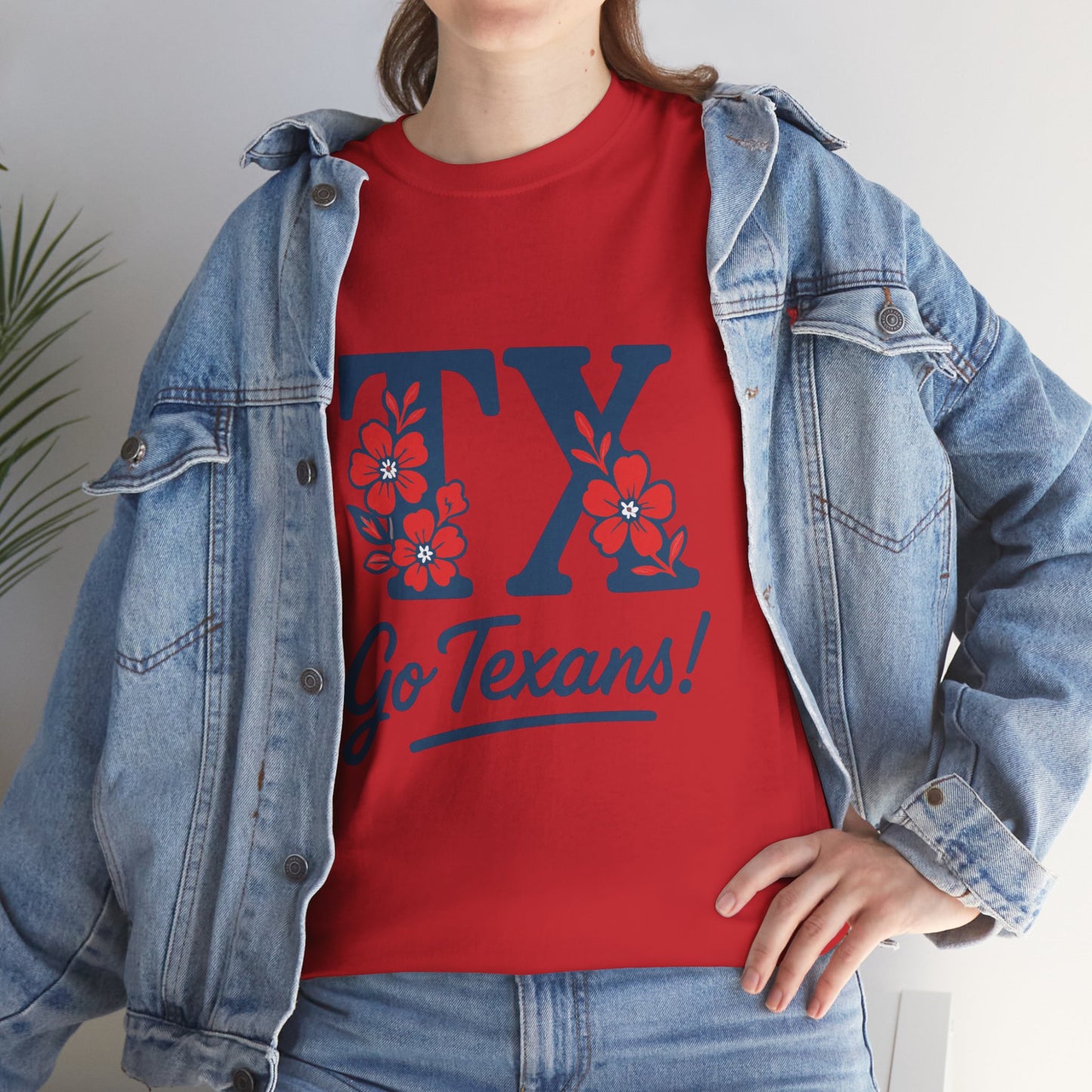 Texas Pride Unisex Cotton Tee | Go Texans! T-Shirt, Casual Wear, Game Day Shirt, Gift for Fans, Spring/Summer Style