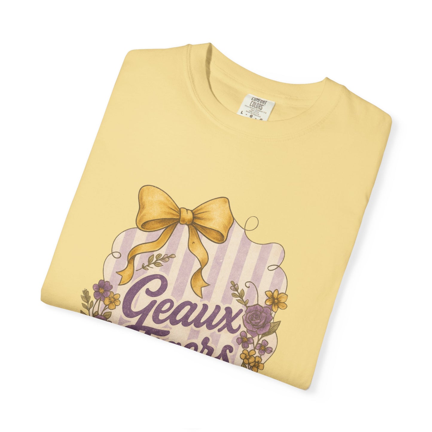 Geaux Tigers Floral T-Shirt, Unisex Casual Tee, Game Day Apparel, Spring Outfit, LSU Fan Gear