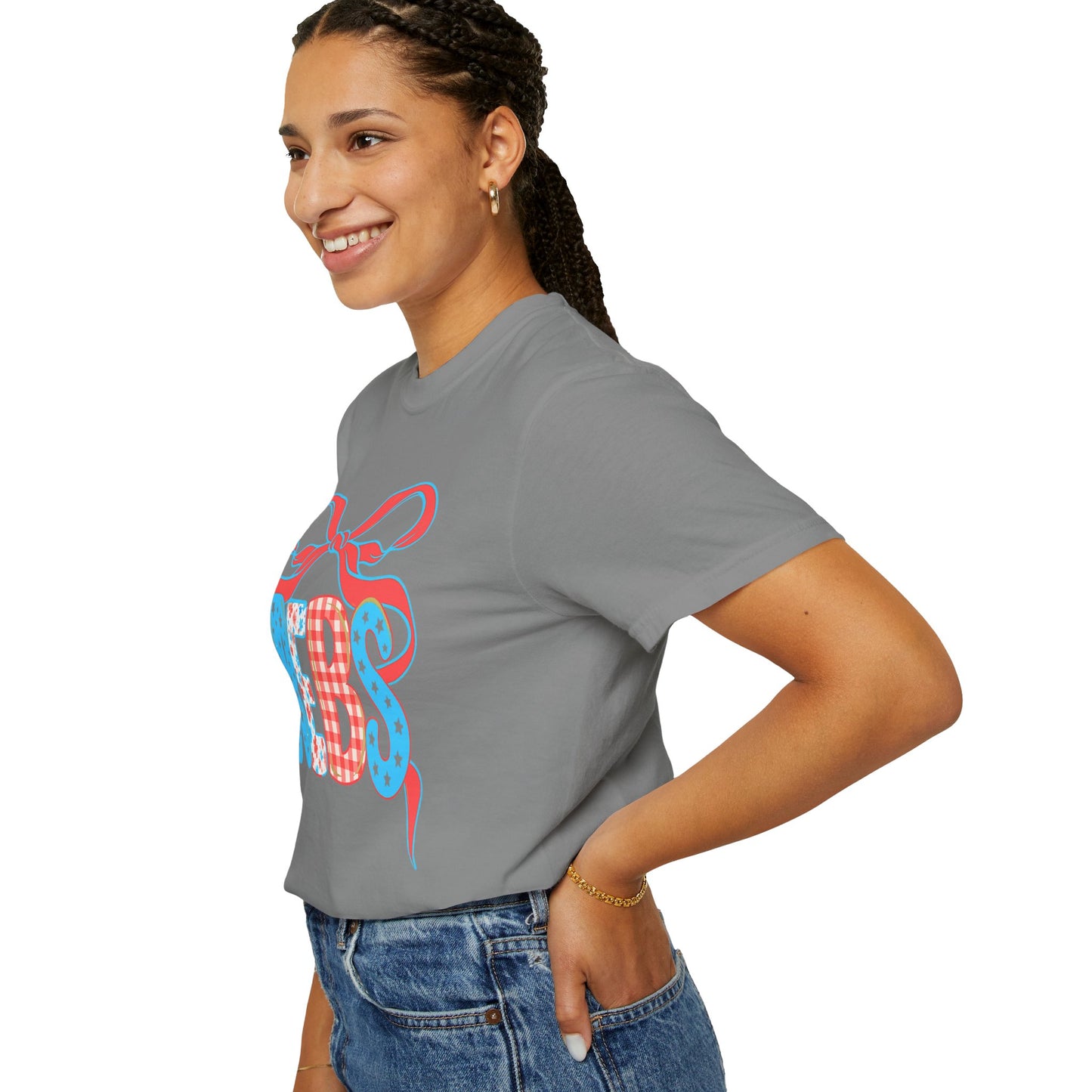 MS Rebs Floral Patriotic T-Shirt