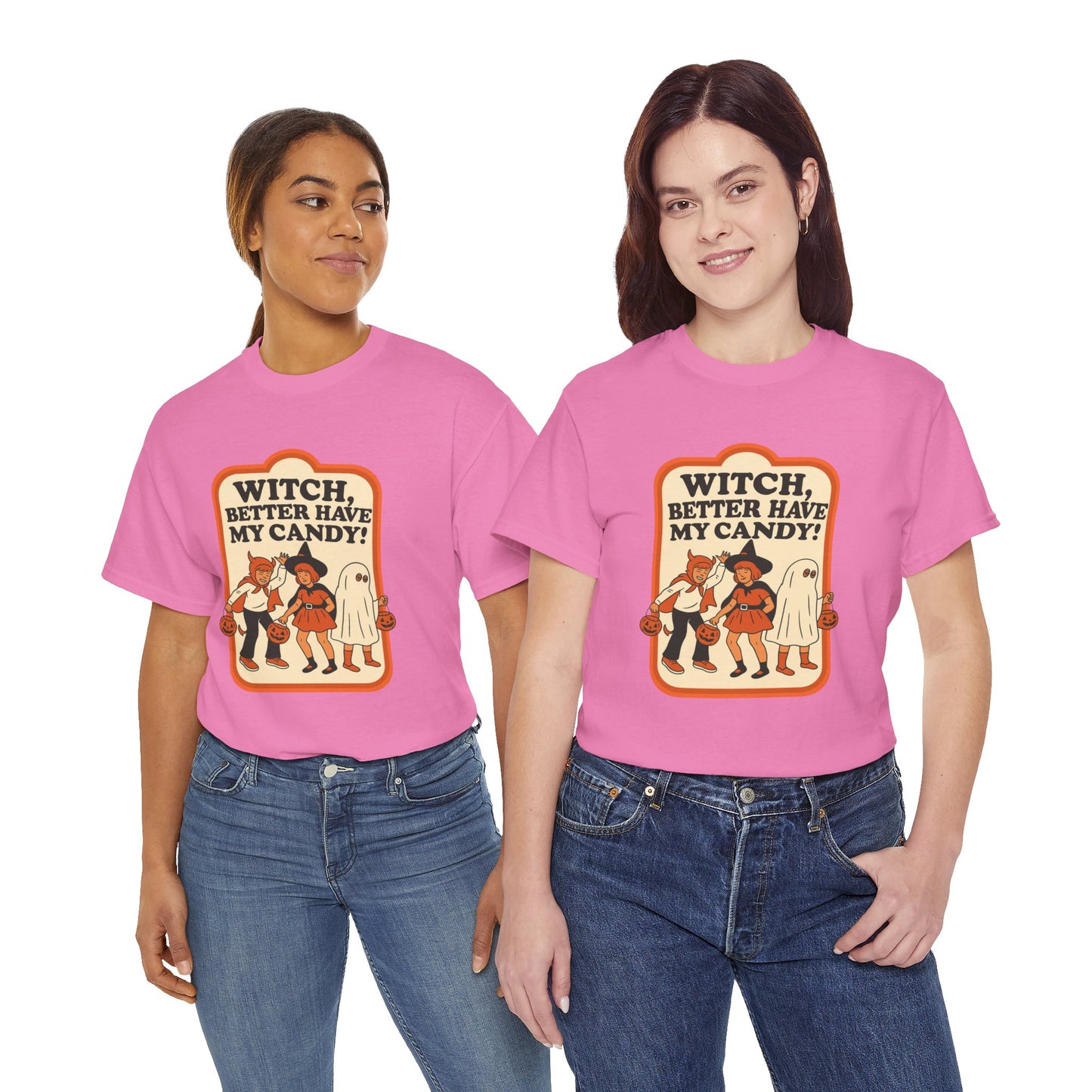Halloween Witch Candy Tee - Unisex Cotton Shirt
