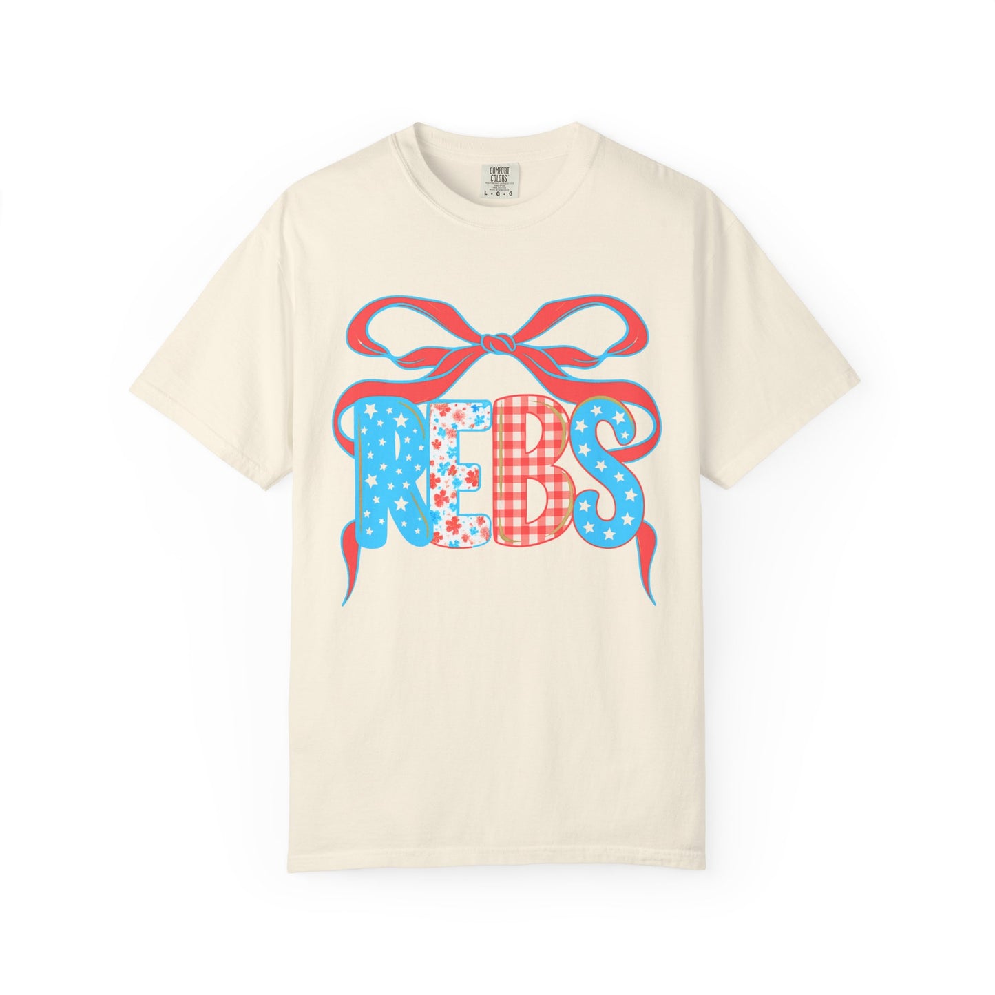 MS Rebs Floral Patriotic T-Shirt