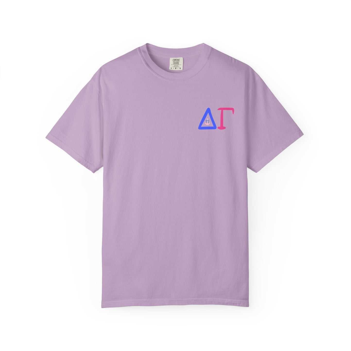 Delta Gamma Unisex Garment-Dyed T-Shirt, Sorority Pride Shirt, Nautical Design Tee, Perfect for Recruitment and Celebrations, Gift Idea