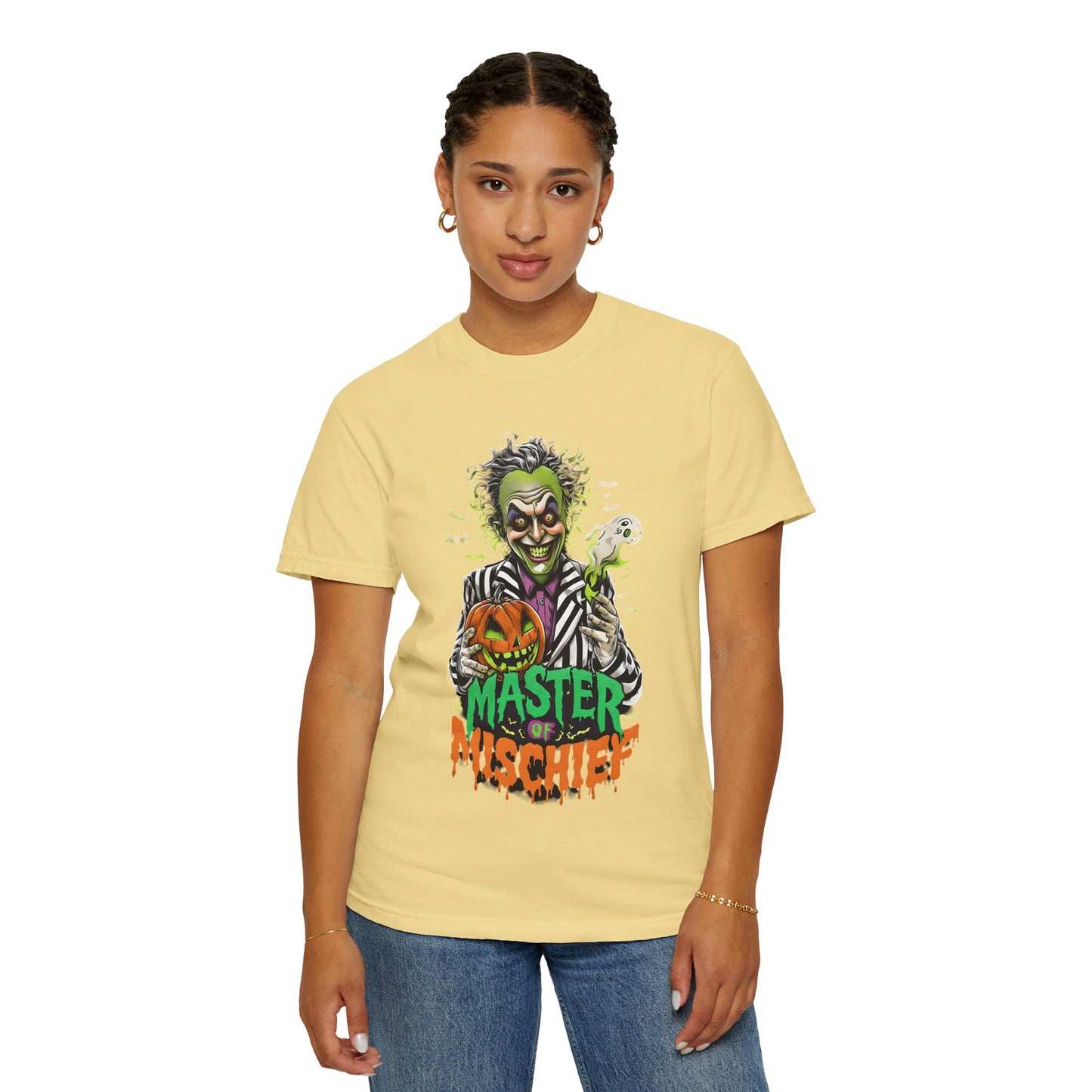 Master of Mischief Unisex T-Shirt, Halloween Party Shirt, Costume Tee, Spooky Gift, Fall Apparel, Graphic Tee
