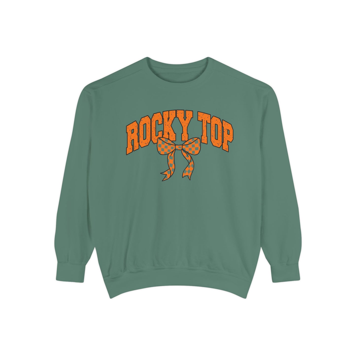 Rocky Top Bow Sweatshirt — Tennessee Checkerboard Vintage Crewneck