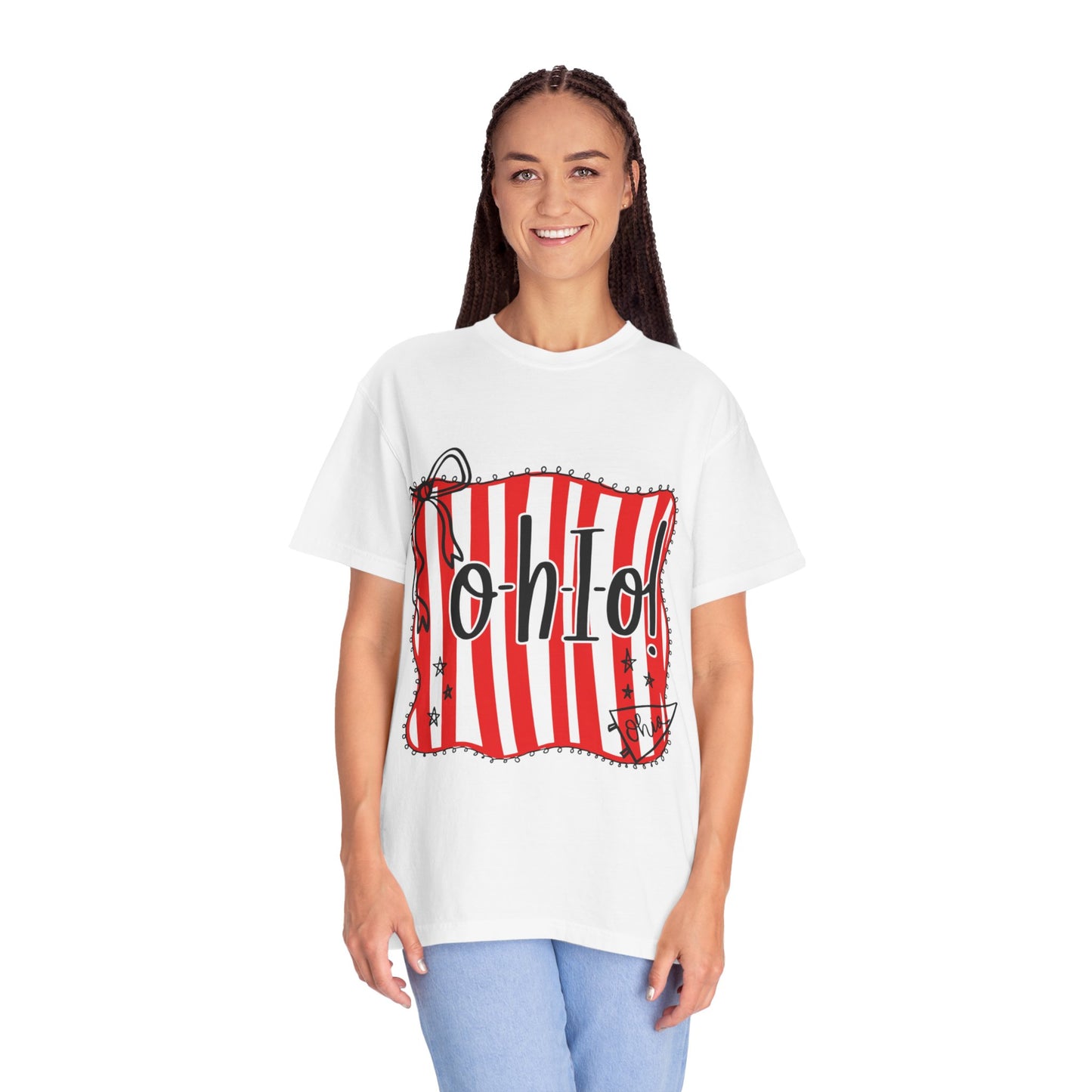 Ohio Stripe T-Shirt - Fun Casual Wear for Columbus Fans