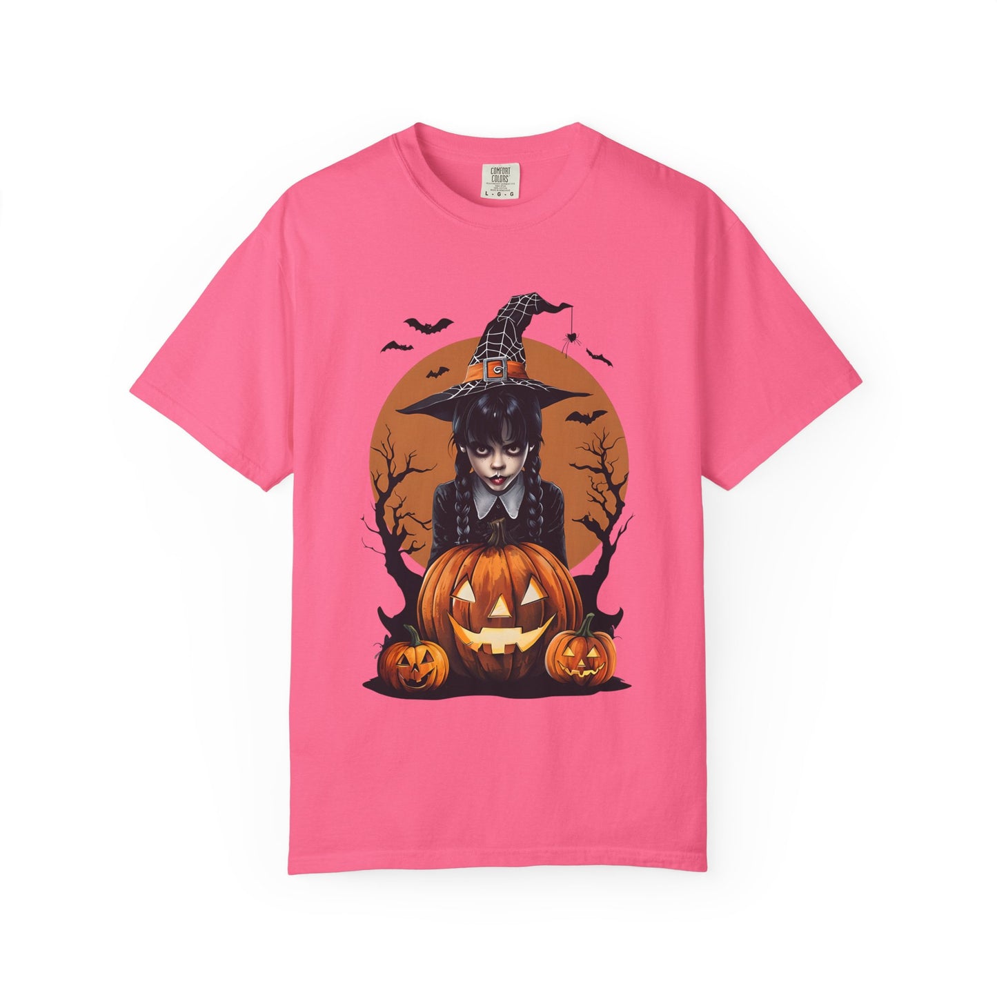Halloween Witch Graphic Tee, Spooky Unisex T-Shirt, Pumpkin Halloween Costume, Fall Festive Apparel, Witchy Shirt for October