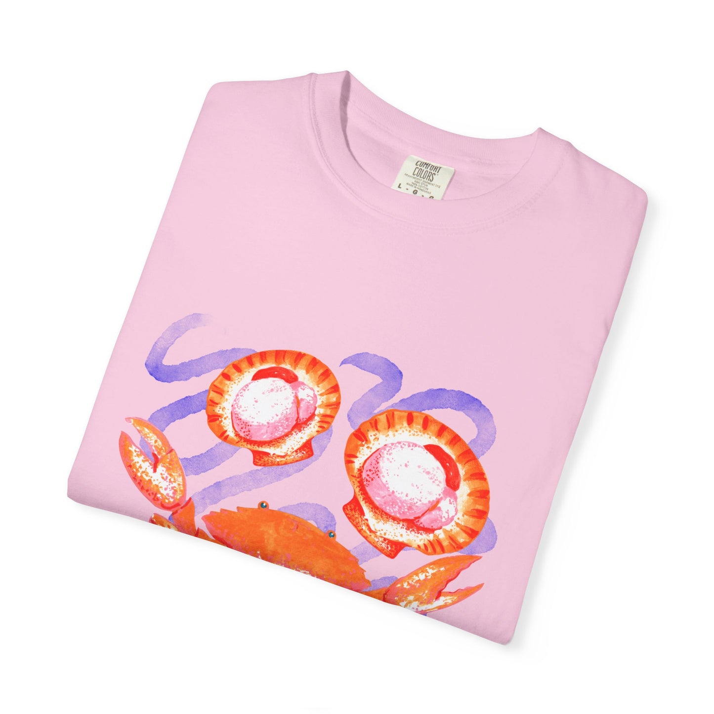 Retro Seafood Graphic T-Shirt - Fresh Catch Comfort Colors Tee