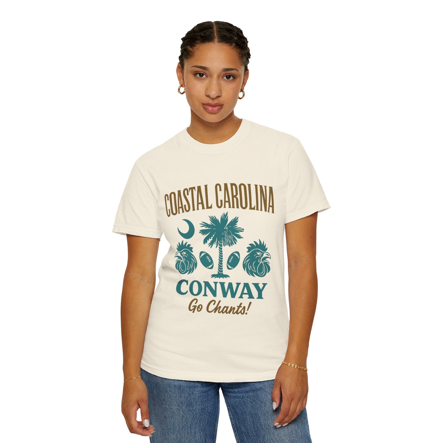 Go Chants T-Shirt, Unisex Garment-Dyed Tee, Beachwear, College Apparel, Summer Vibes