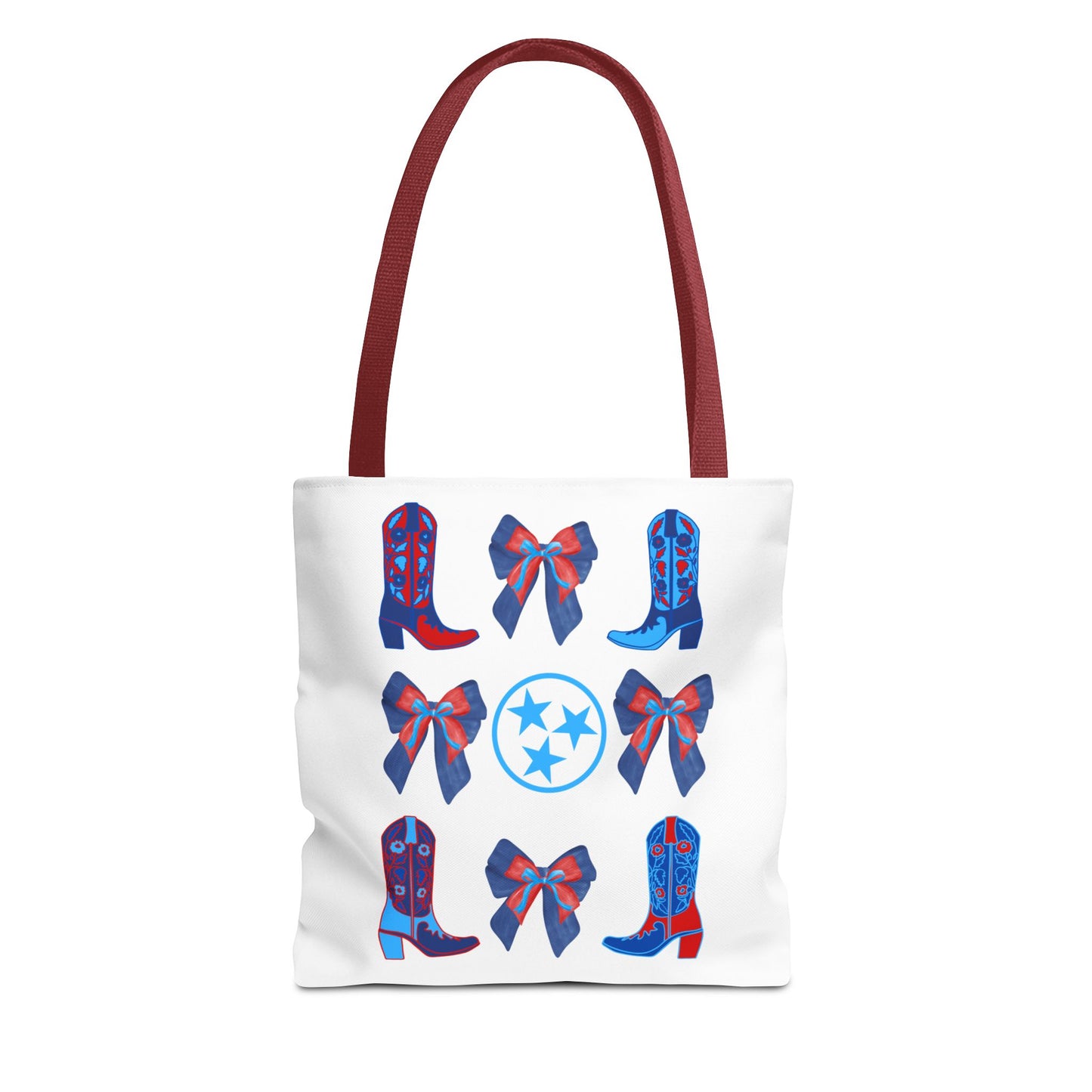 Tote Bag - Tennessee Titans Coquette Bow Design - Titan Up NFL Game Day Gift Nashville TN