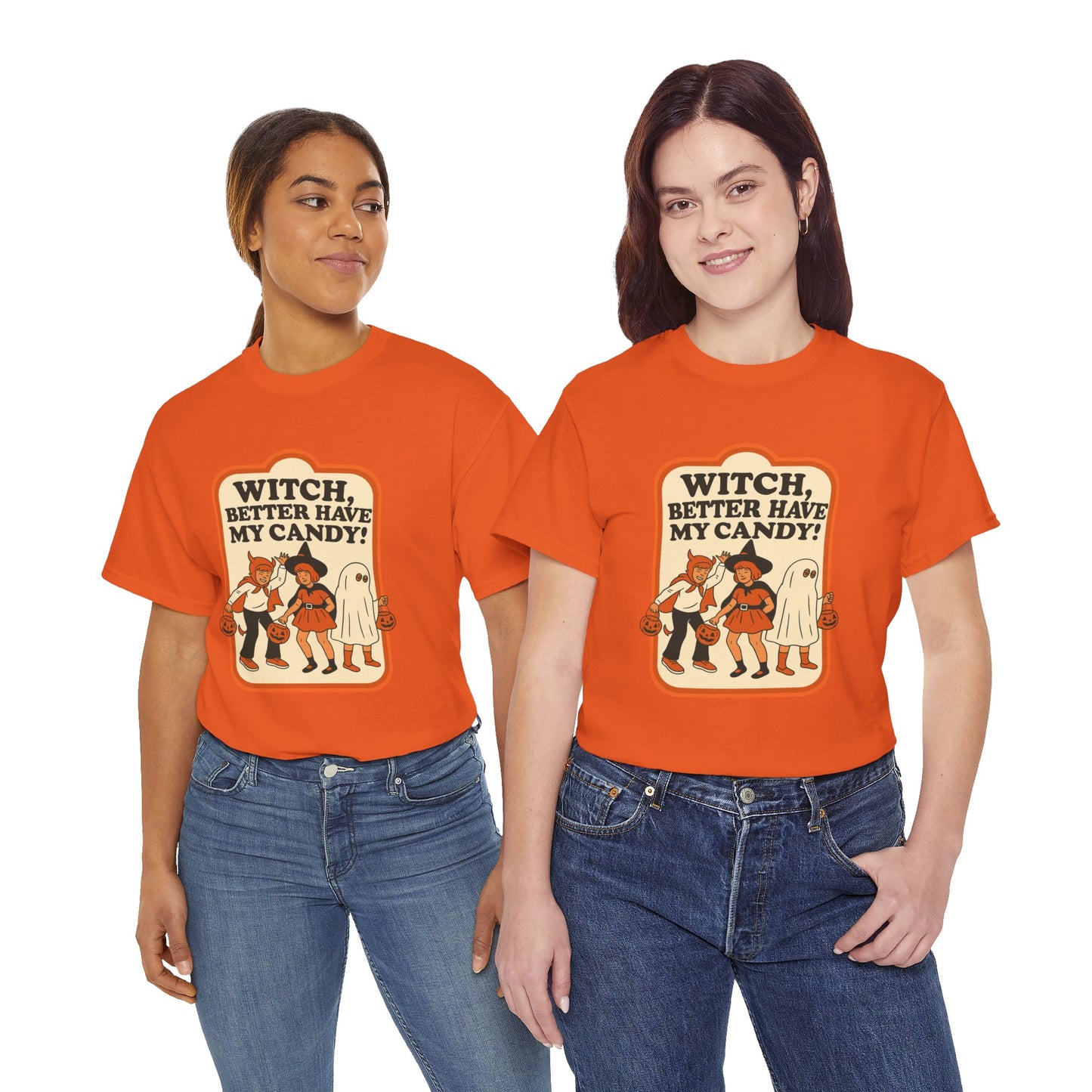 Halloween Witch Candy Tee - Unisex Cotton Shirt
