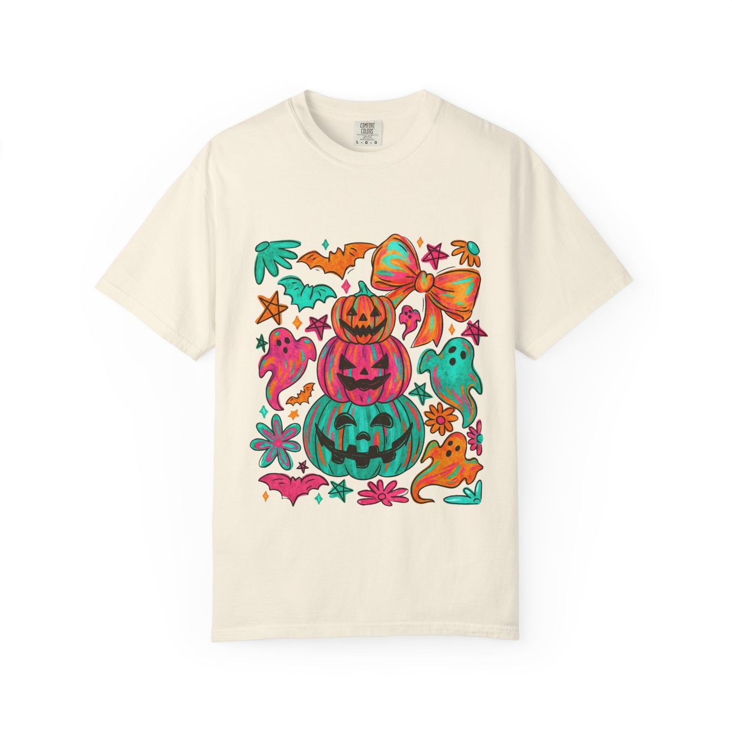 Whimsical Halloween T-Shirt, Perfect for Fall Celebrations, Ghosts & Pumpkins Design, Unisex Tee, Festive Apparel, Halloween Costume