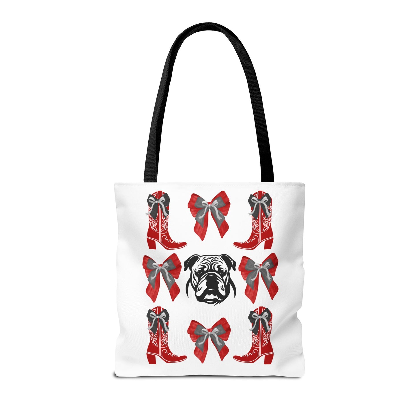 UGA Bulldogs Coquette Bow Tote Bag