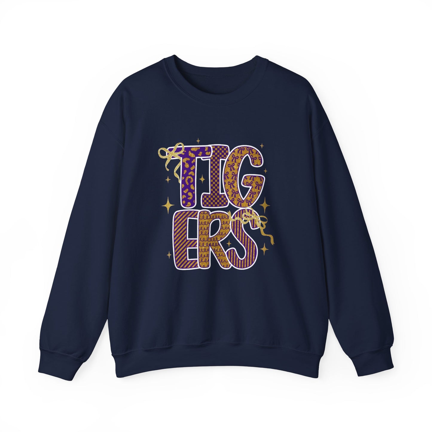 Cheerful Tigers Unisex Sweatshirt - Cozy Gift for Animal Lovers, Fun Streetwear, Birthday Apparel, School Spirit, Casual Outfit