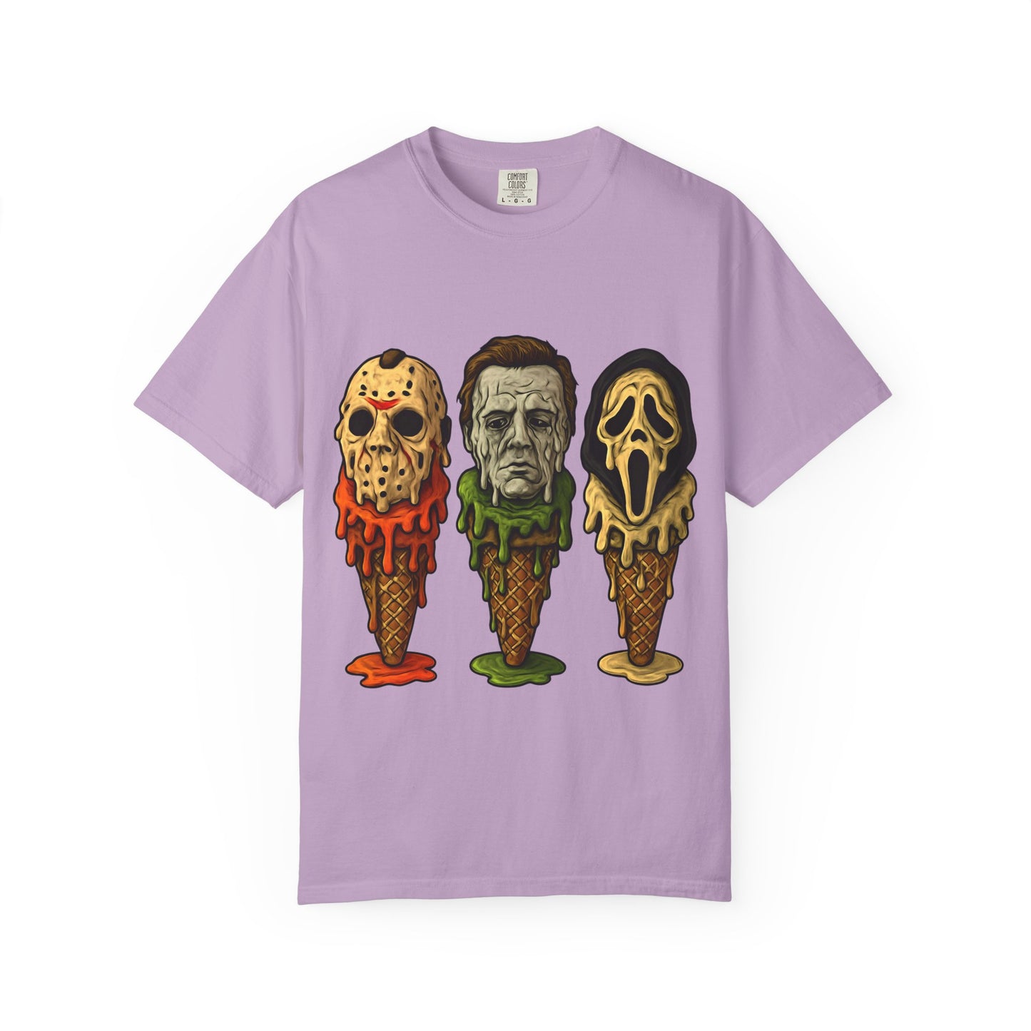Halloween Horror Movie T-Shirt with Iconic Characters, Unisex Casual Tee for Gifting, Summer Fun, Halloween Costume, Movie Lovers
