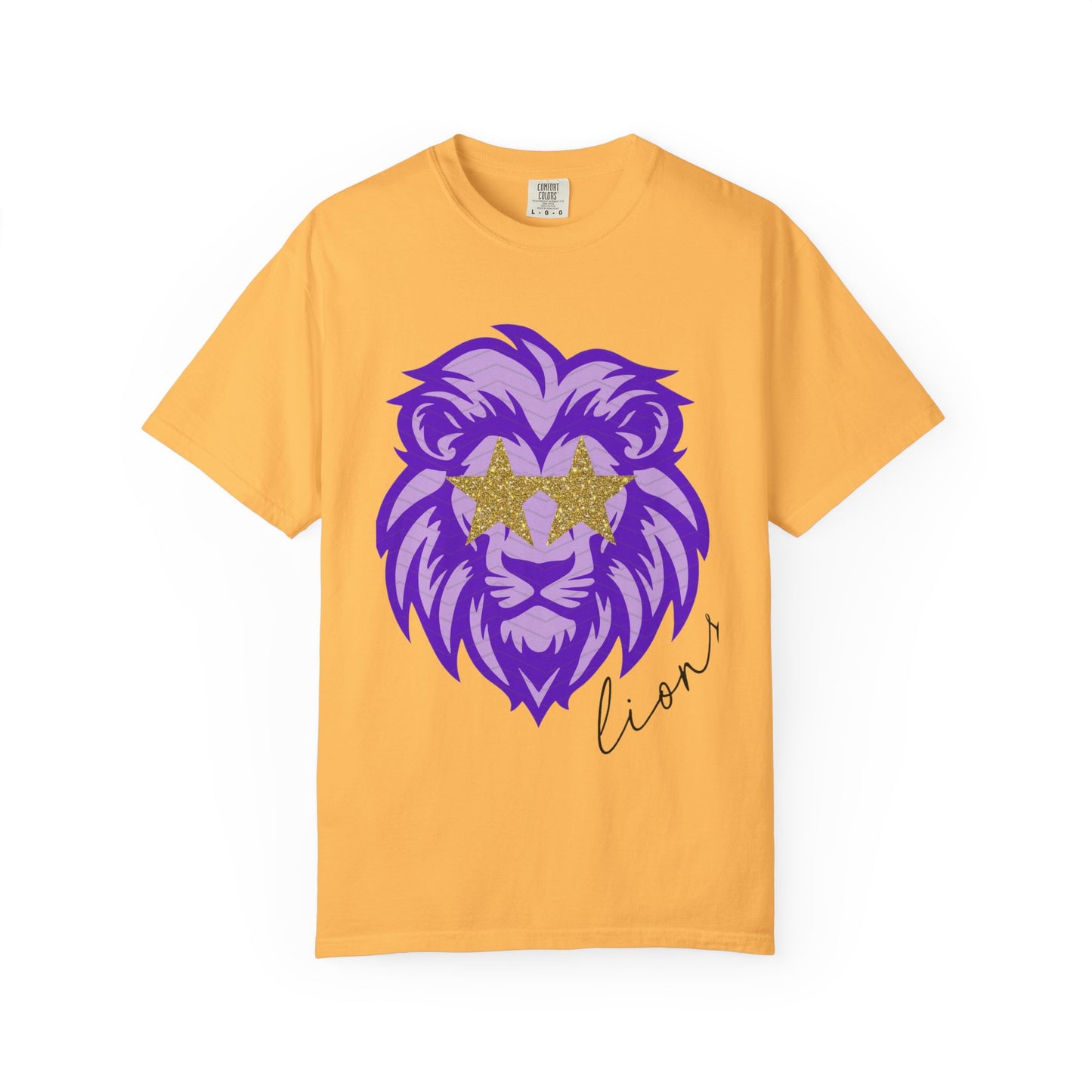 Purple Lion Graphic T-Shirt