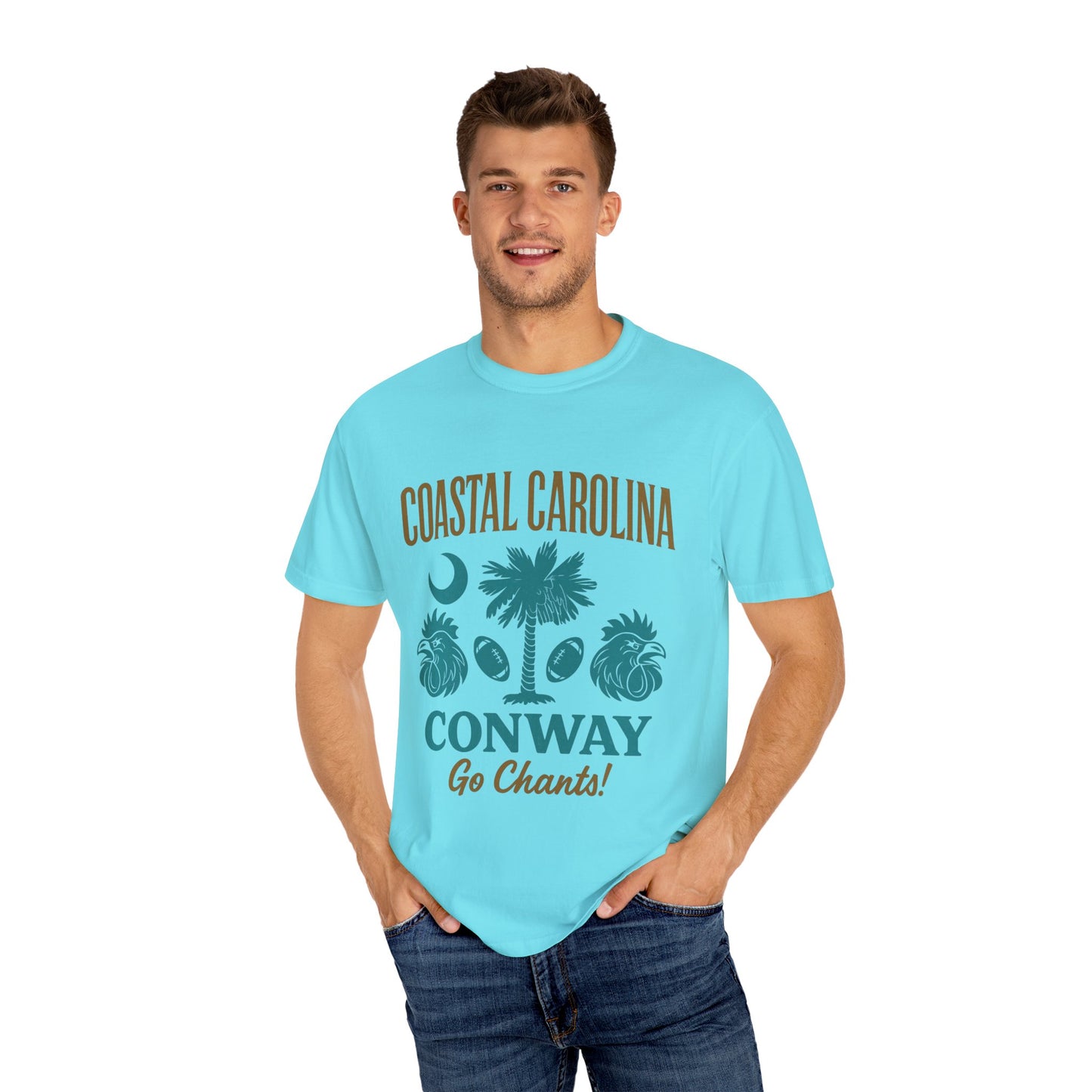 Go Chants T-Shirt, Unisex Garment-Dyed Tee, Beachwear, College Apparel, Summer Vibes