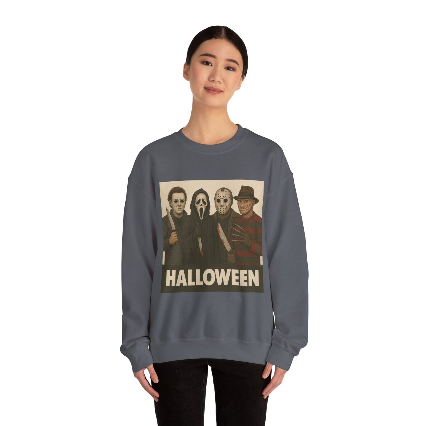 Spooky Movie Crewneck Sweatshirt - Halloween Horror Apparel