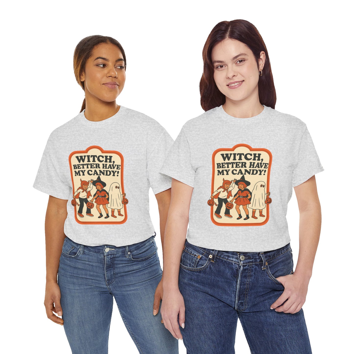 Halloween Witch Candy Tee - Unisex Cotton Shirt