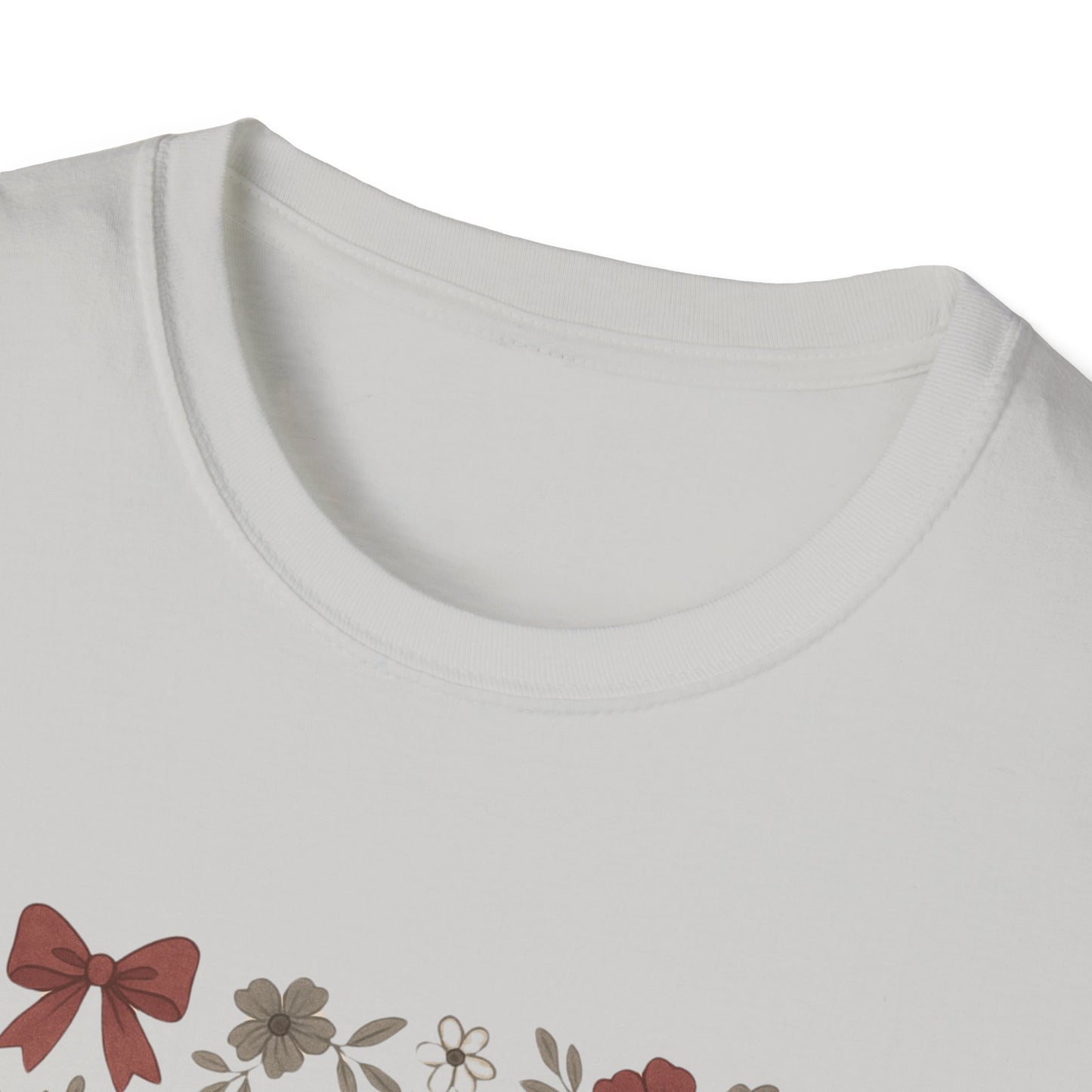 Texas Floral Unisex Softstyle T-Shirt, Vintage Texas Tee, Texas Pride Shirt, Casual Wear, Gift for Texas Lovers, Holiday T-Shirt