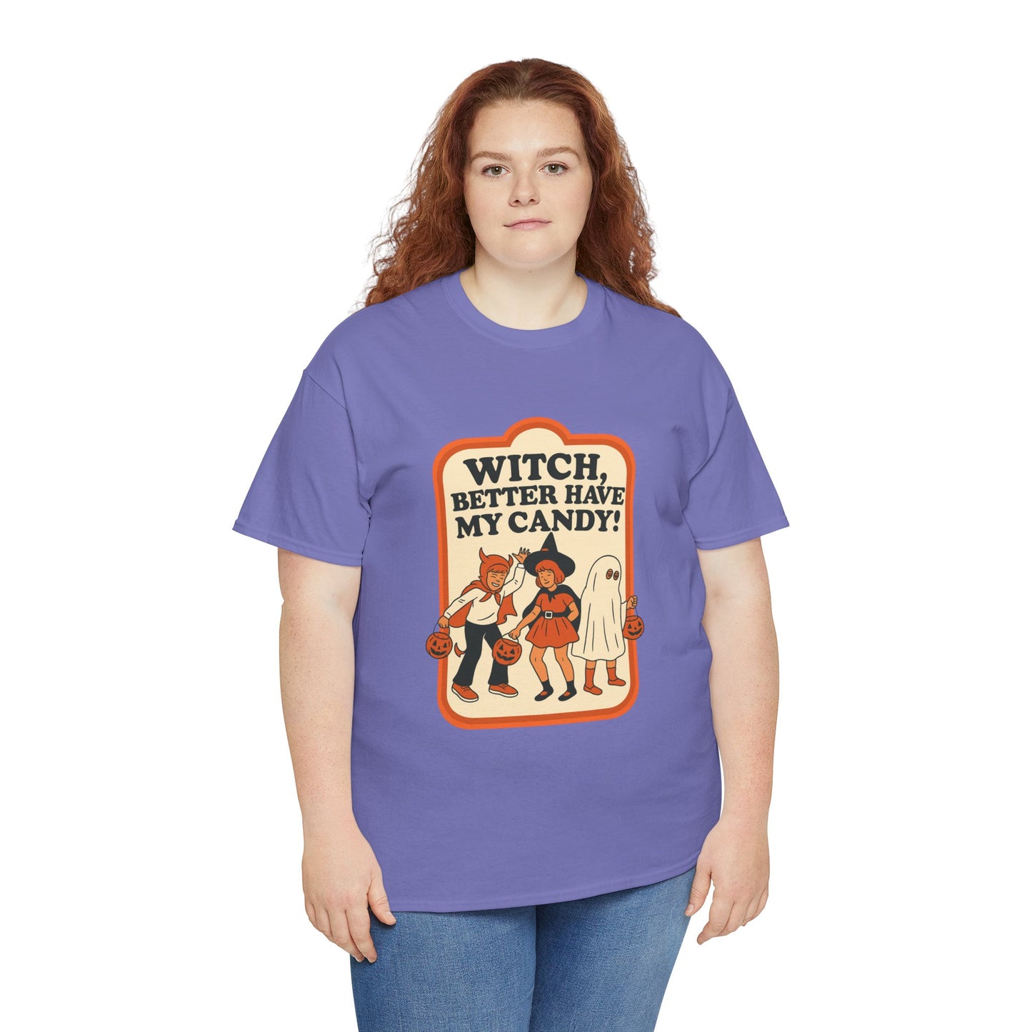 Halloween Witch Candy Tee - Unisex Cotton Shirt