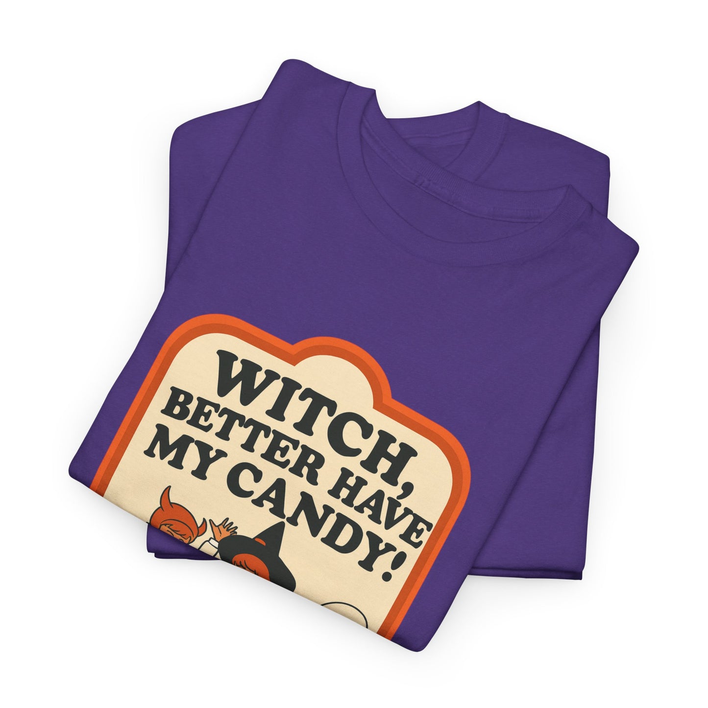 Halloween Witch Candy Tee - Unisex Cotton Shirt