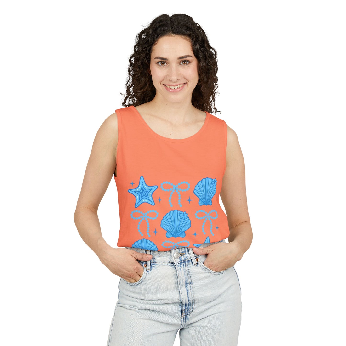 Pearls & Shells Comfort Colors Tank Top