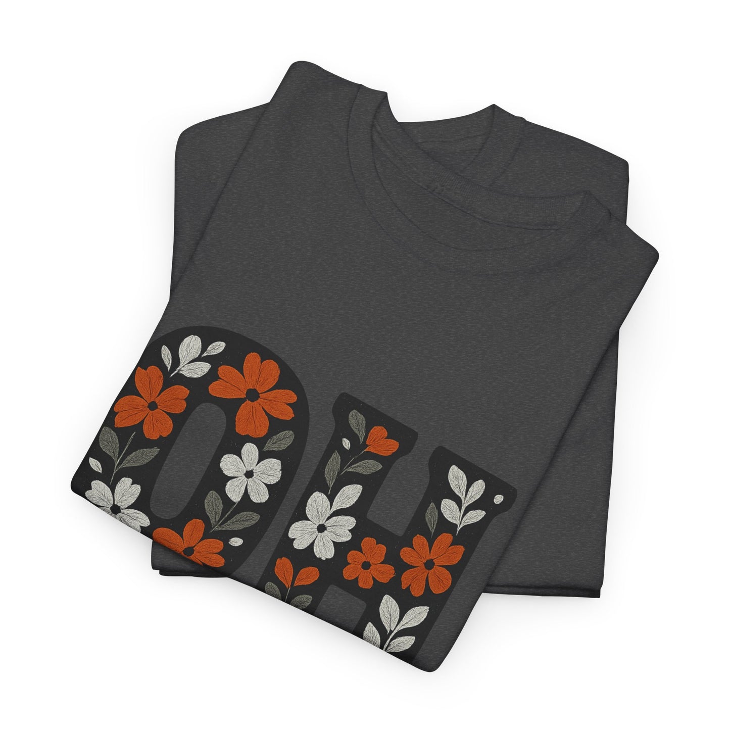 Bengals Floral Tee - Unisex Heavy Cotton