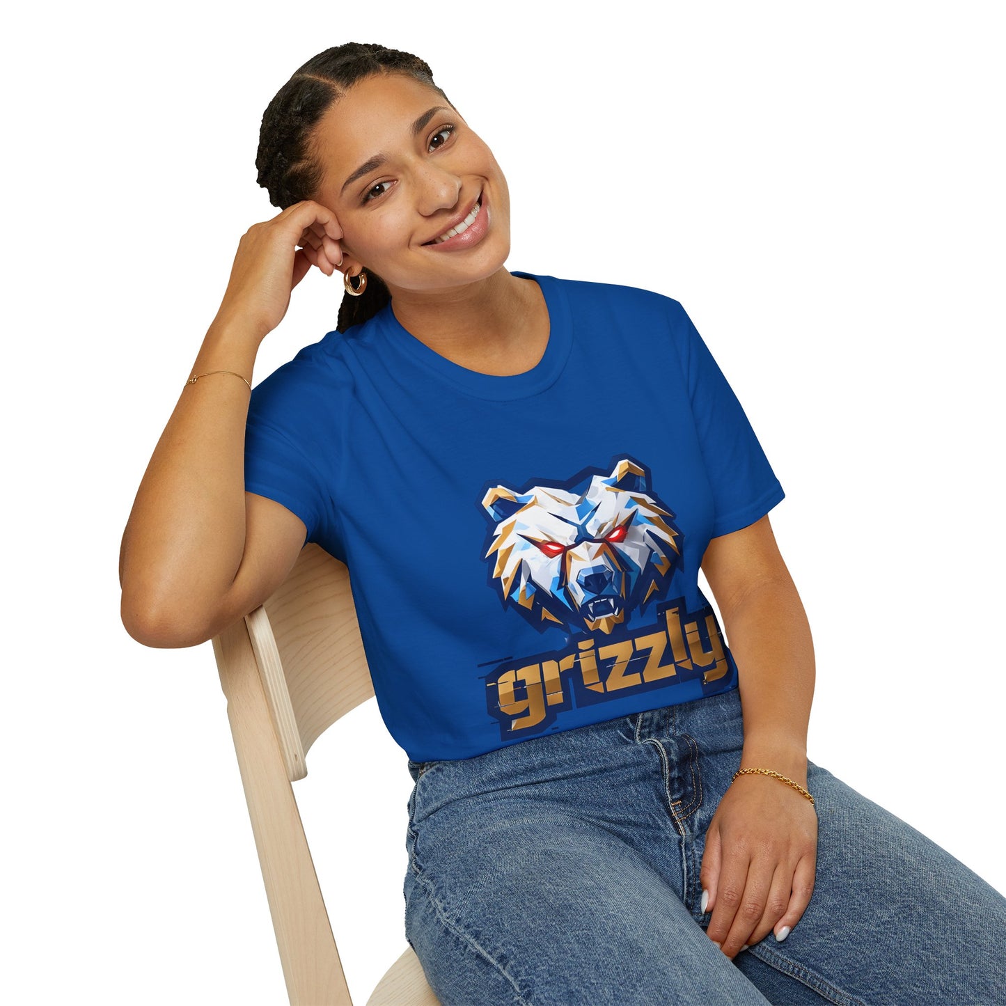 Grizzly Memphis Bear Graphic Tee, Unisex Softstyle T-Shirt, Memphis Basketball Fan, Memphis Grizz, 901, Go Grizz