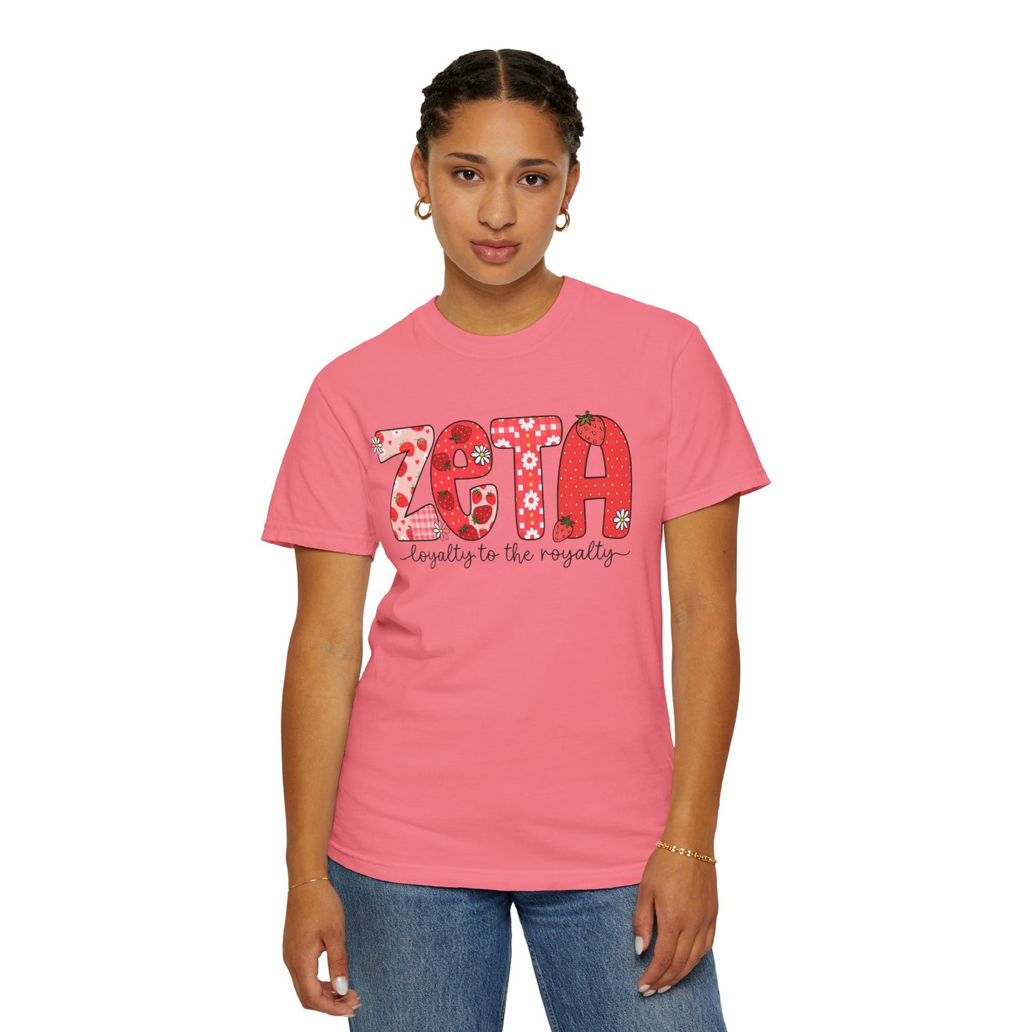 ZTALoyalty T-Shirt, Unisex Garment-Dyed Tee, Perfect for Sorority Events, Greek Life Apparel, Custom Festive Shirt, Everyday Casual Wear