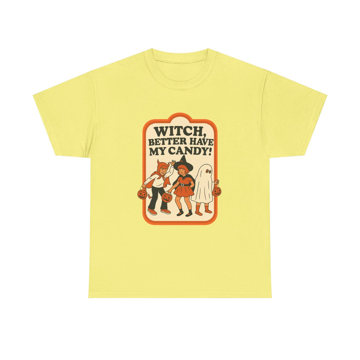 Halloween Witch Candy Tee - Unisex Cotton Shirt
