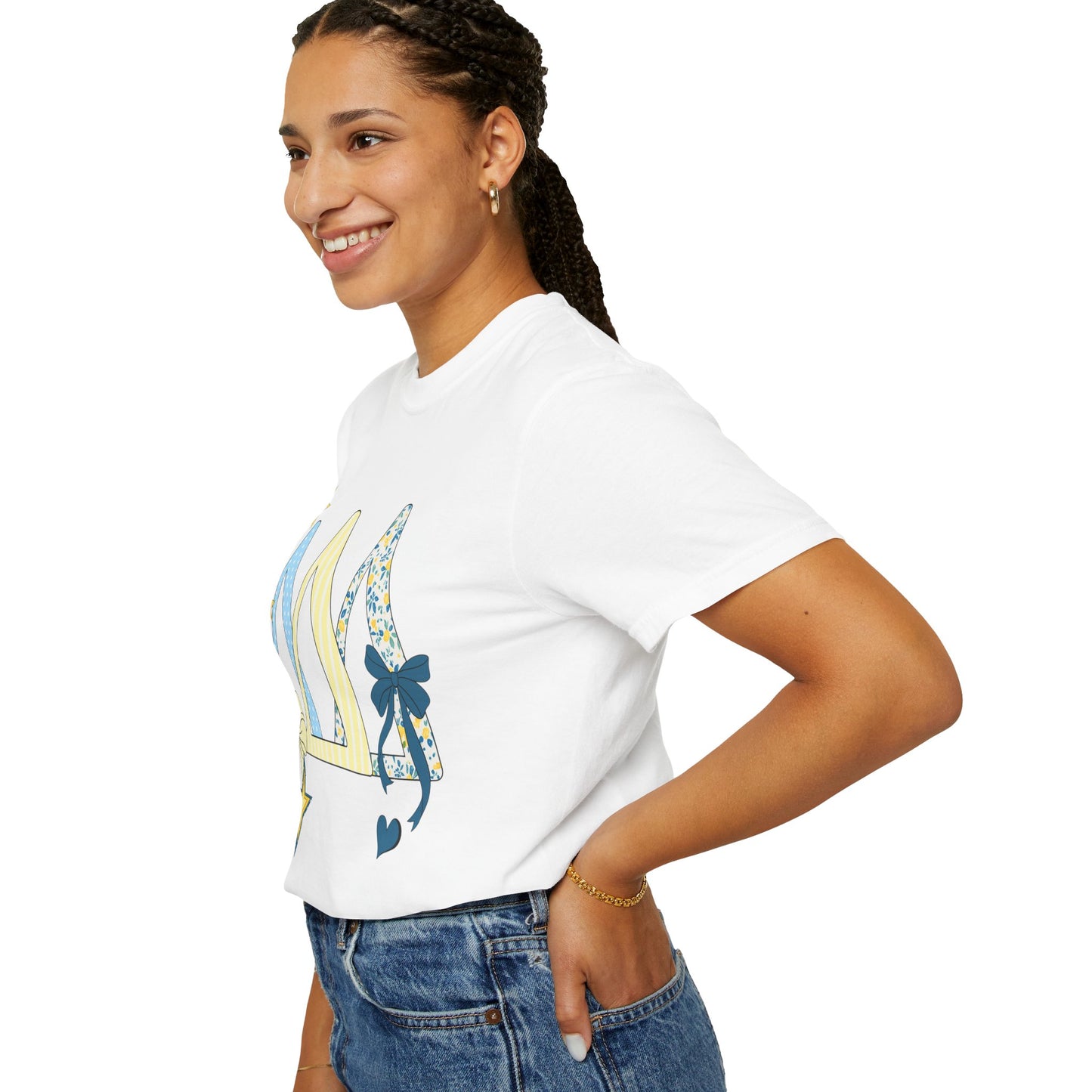 Whimsical yellow and blue Graphic T-Shirt