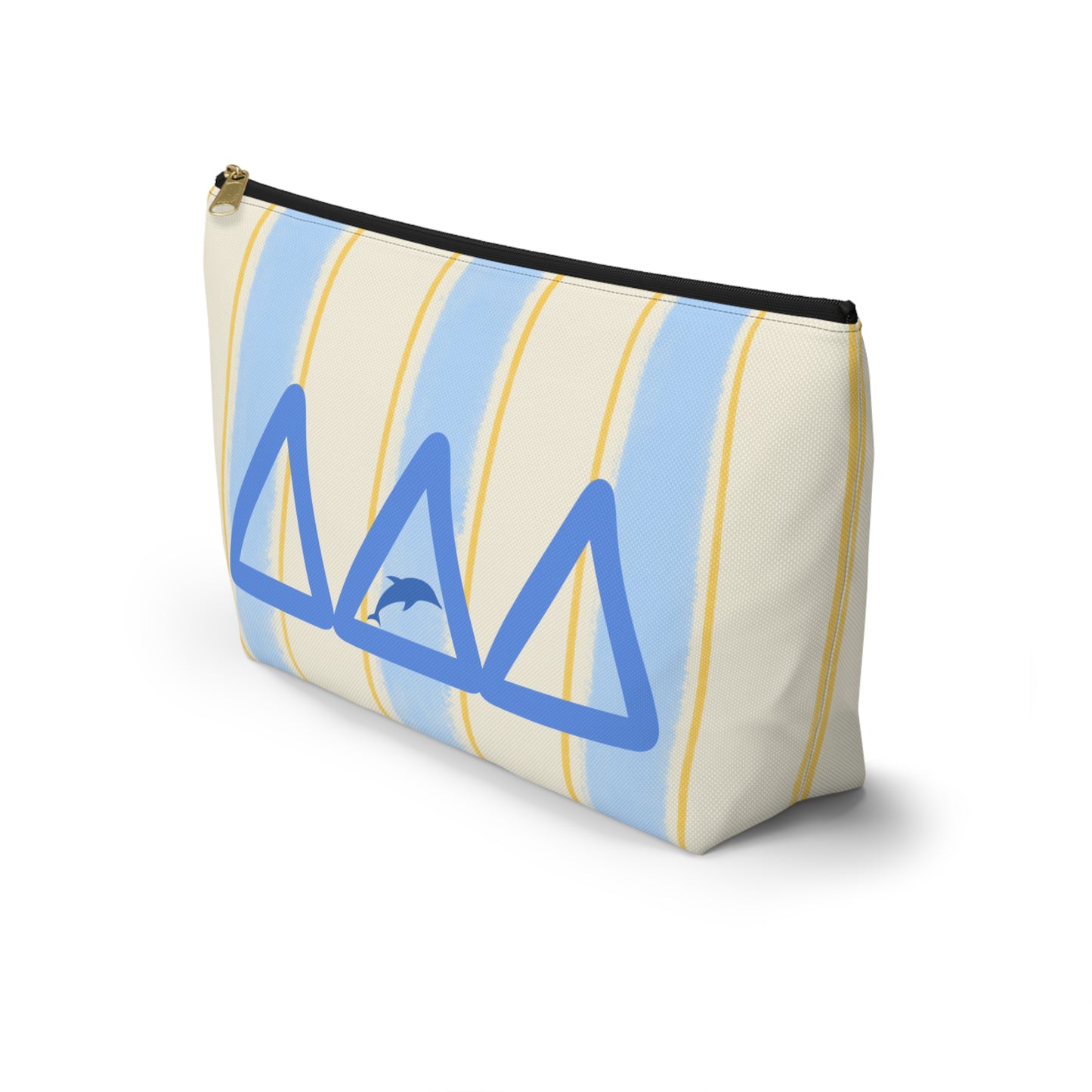 DDD Chic Dolphin Print Accessory Pouch, Cosmetic Bag, Travel Organizer, Beach Essentials, Summer Vibes, Gift for Her