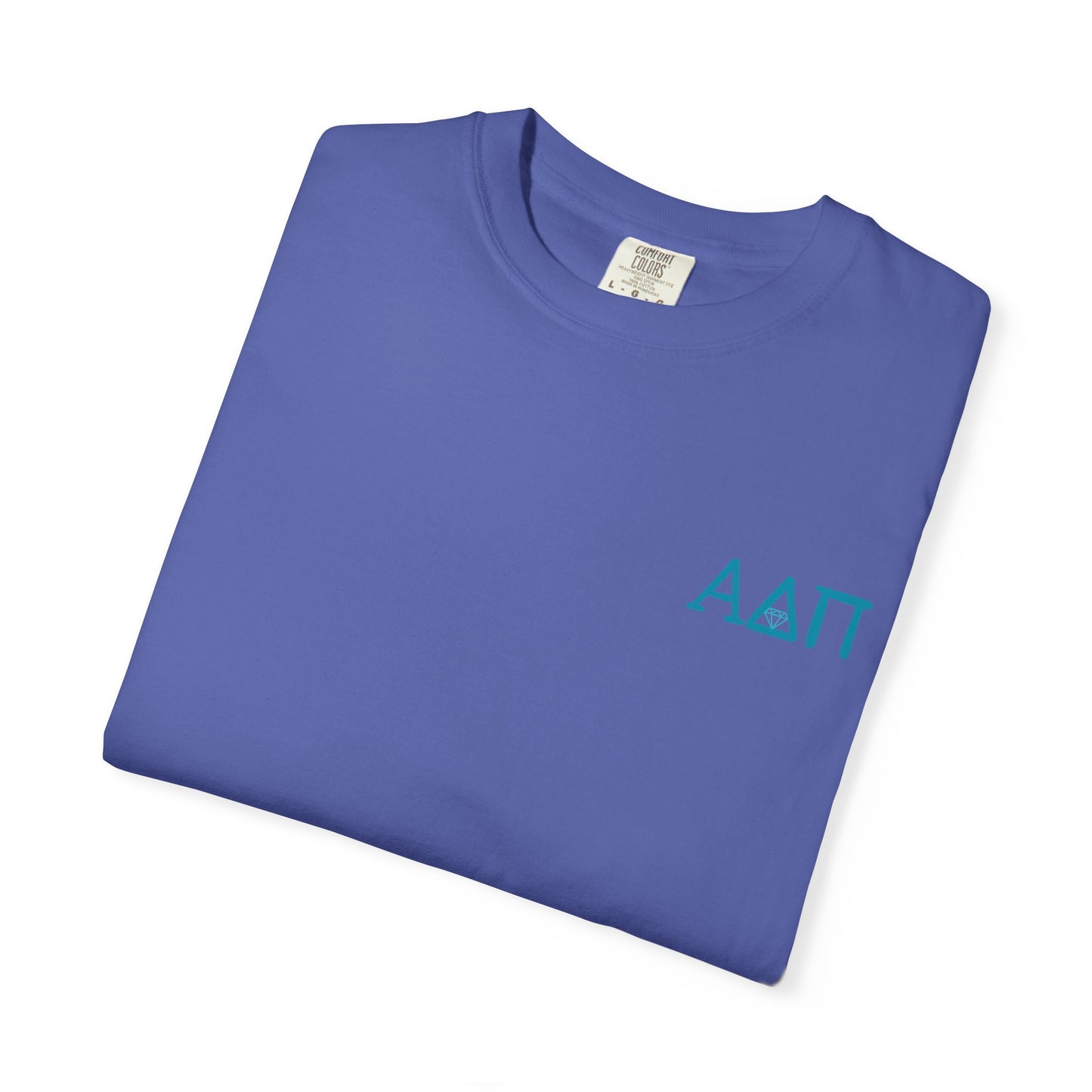 Alpha Delta Pi T-Shirt, Sorority Shirt, College Apparel, Greek Life Gift, Unisex Garment-Dyed Tee