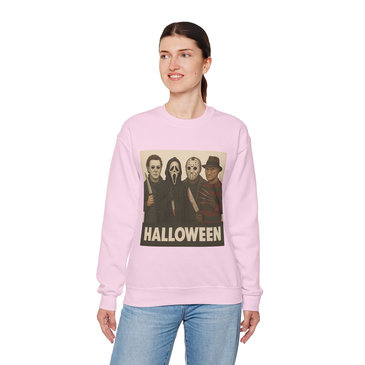 Spooky Movie Crewneck Sweatshirt - Halloween Horror Apparel