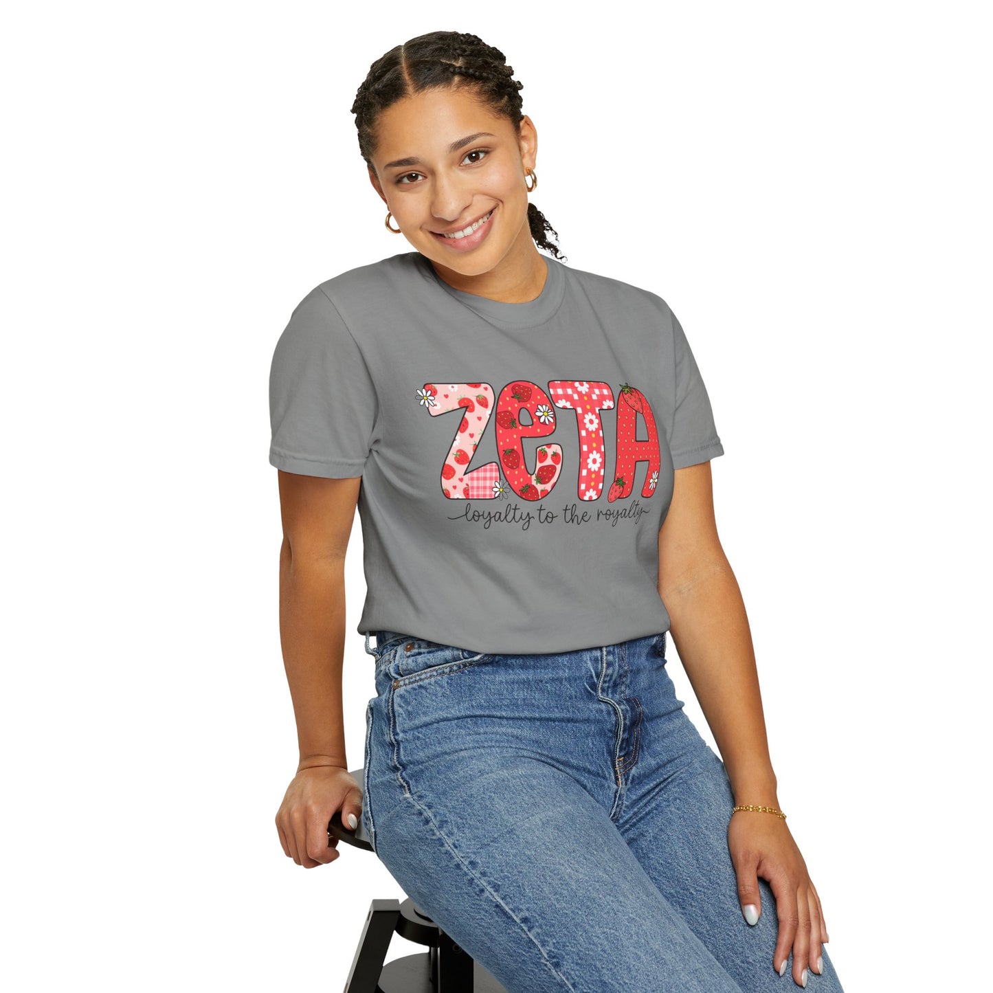 ZTALoyalty T-Shirt, Unisex Garment-Dyed Tee, Perfect for Sorority Events, Greek Life Apparel, Custom Festive Shirt, Everyday Casual Wear
