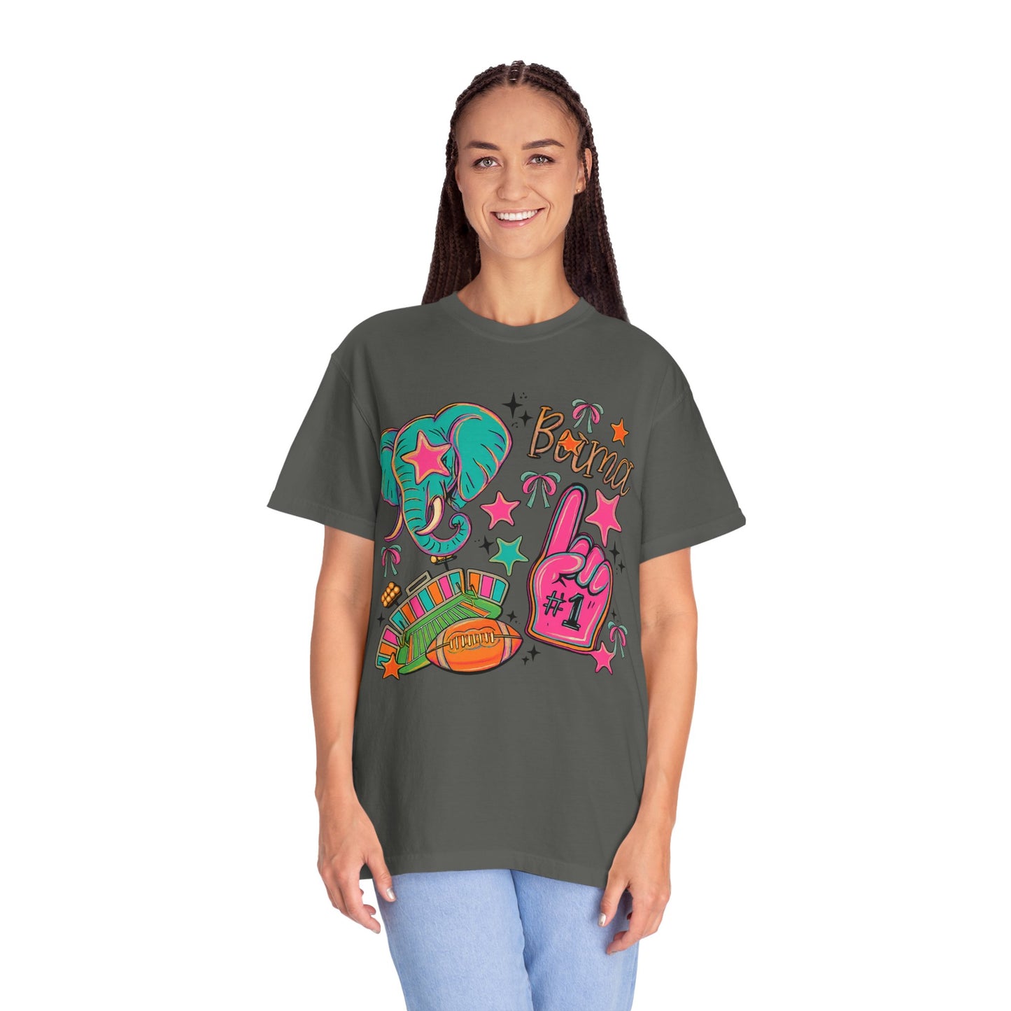 Preppy Neon Elephant Fan T-Shirt