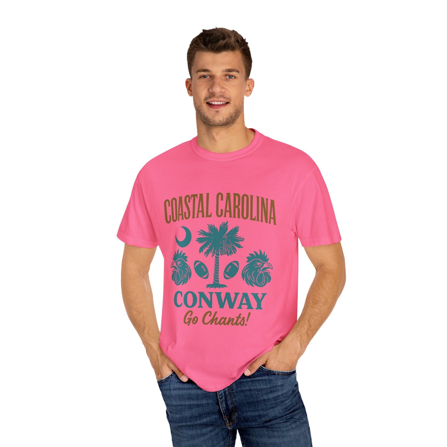 Go Chants T-Shirt, Unisex Garment-Dyed Tee, Beachwear, College Apparel, Summer Vibes