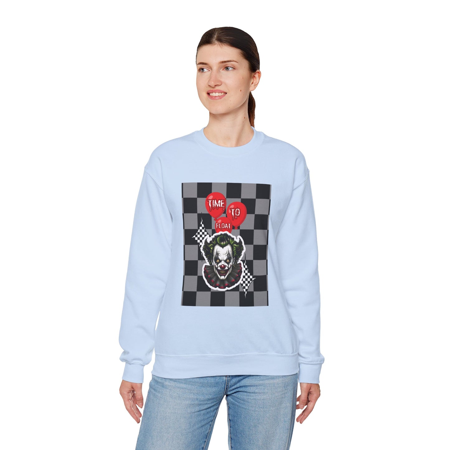 Horror Fan Crewneck Sweatshirt - Time To Float, Love It Or Leave It