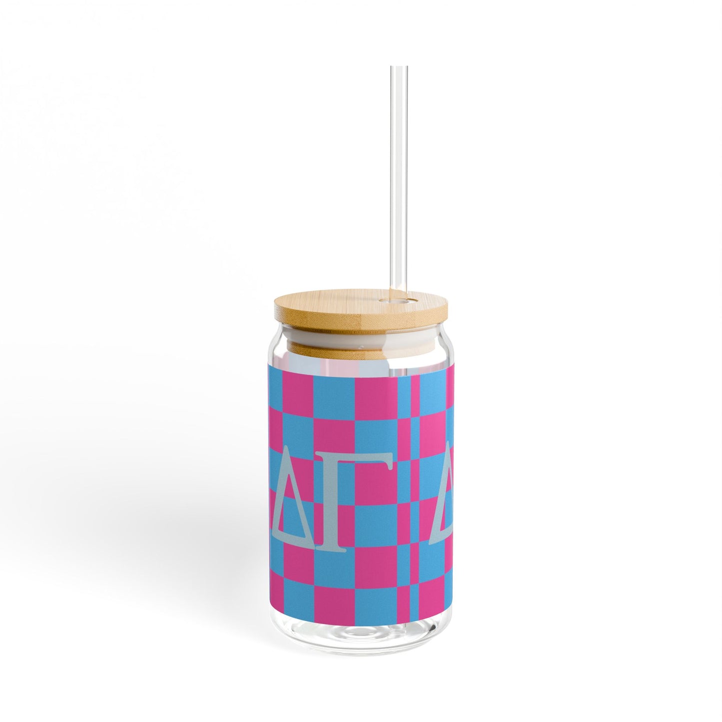 Delta Gamma Colorful Sipper Glass