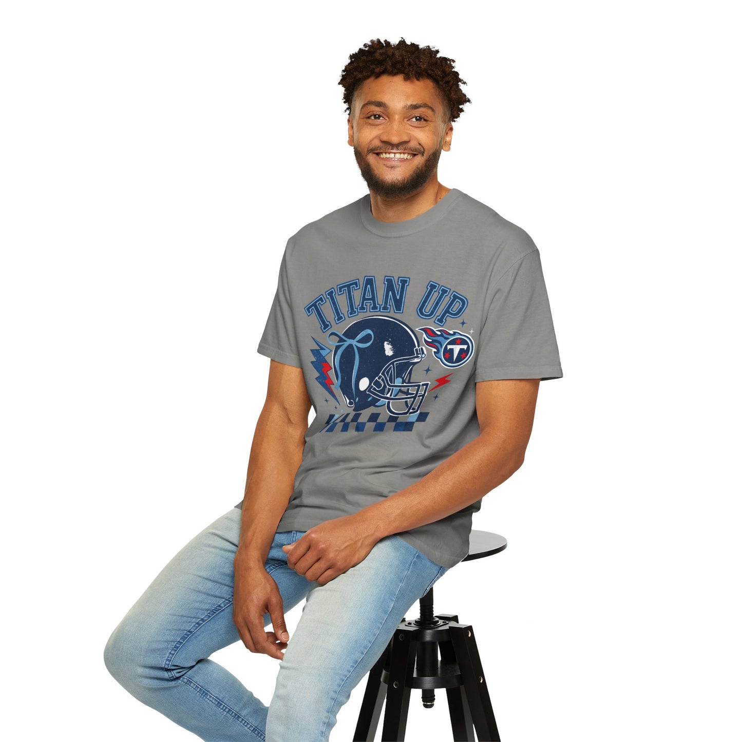 titan up tennessee Unisex Football Tee, Titan Up Shirt for Game Day, Casual Sportswear, Tailgating Apparel, Gift for Fans, Team Spirit Top