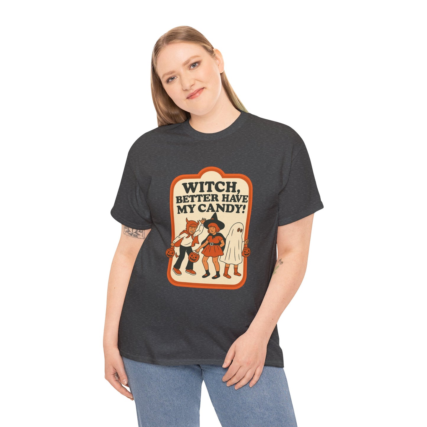 Halloween Witch Candy Tee - Unisex Cotton Shirt