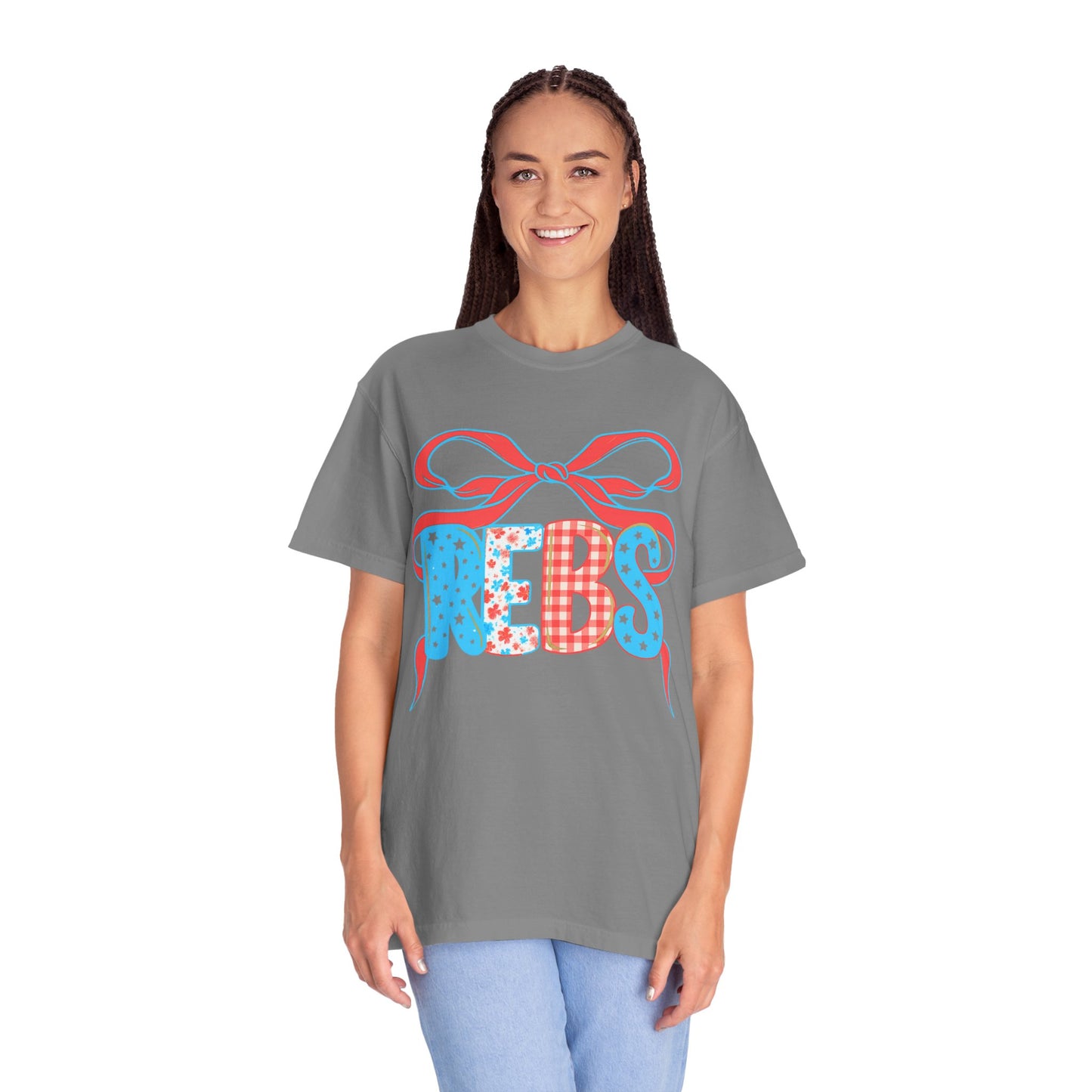 MS Rebs Floral Patriotic T-Shirt