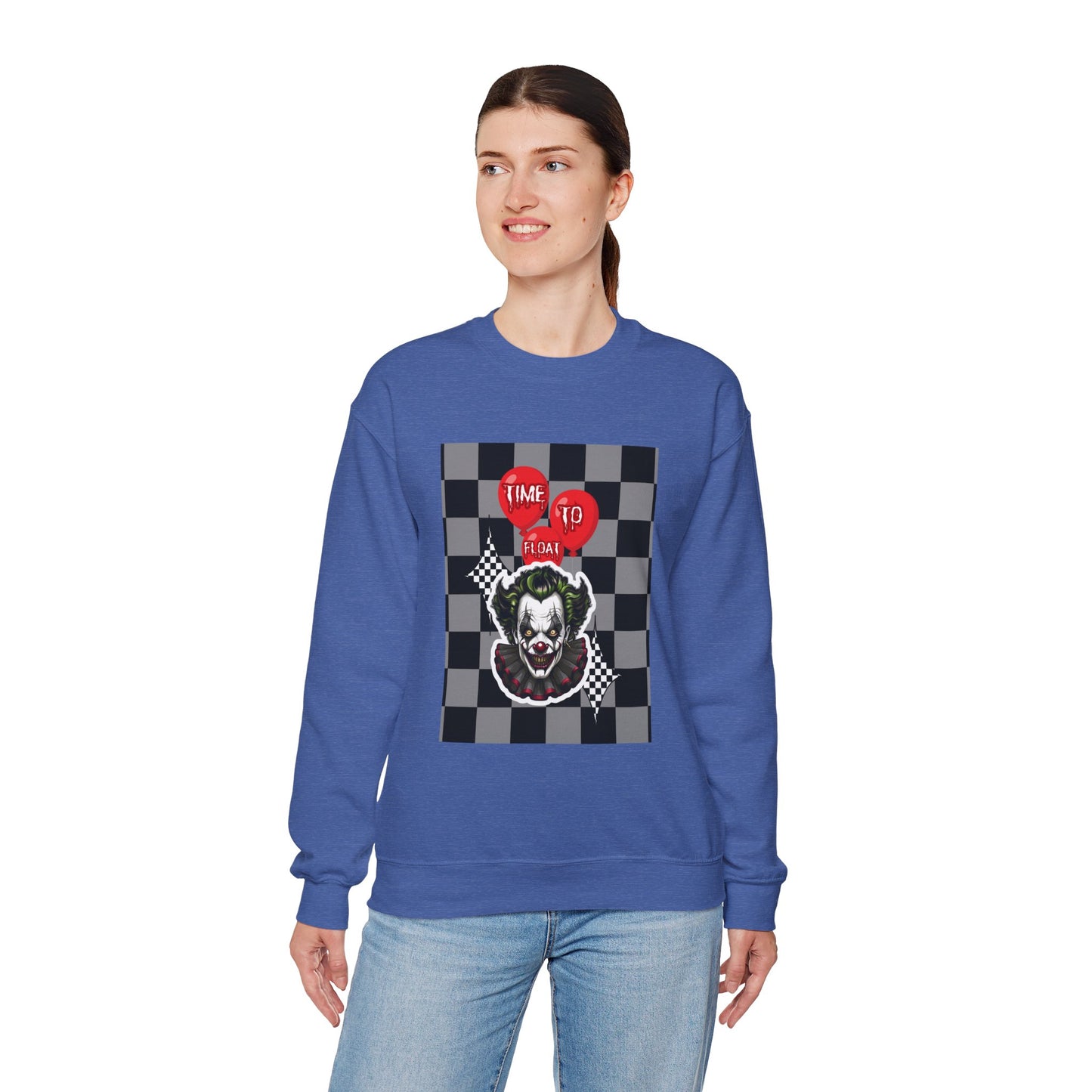 Horror Fan Crewneck Sweatshirt - Time To Float, Love It Or Leave It