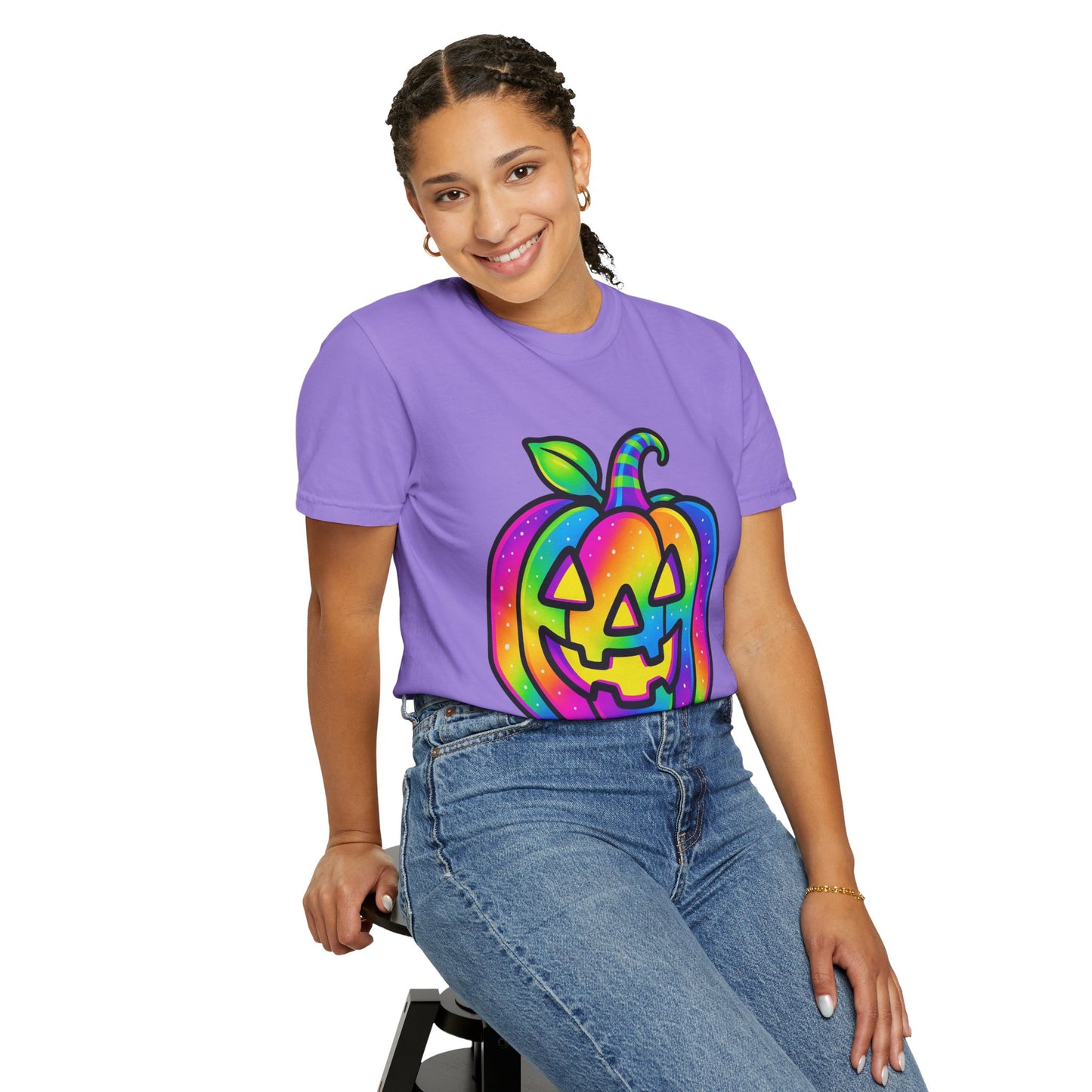 Colorful Pumpkin T-shirt for Halloween